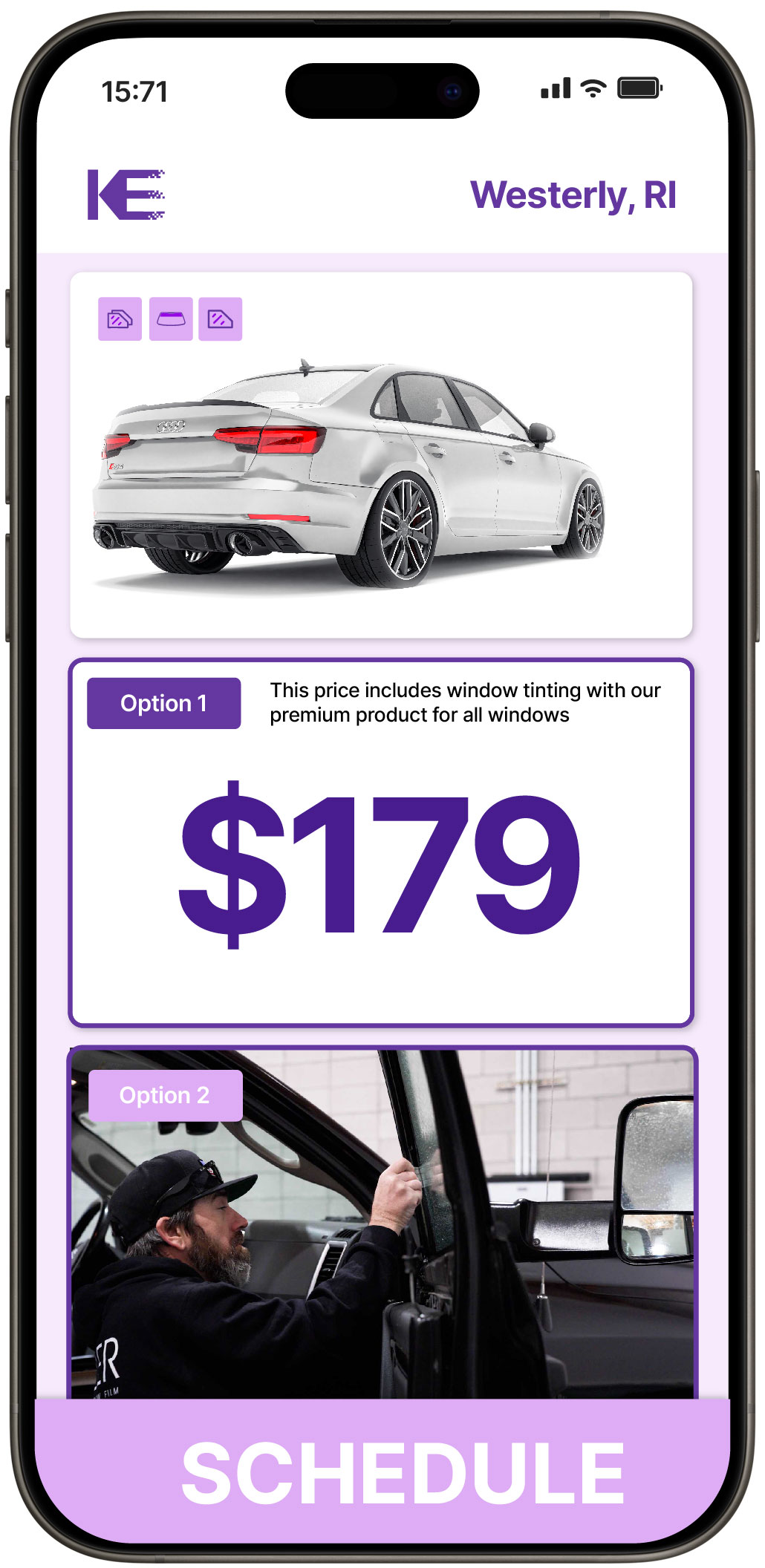 View Affordable Car Window Tinting Prices in Westerly, Rhode Island