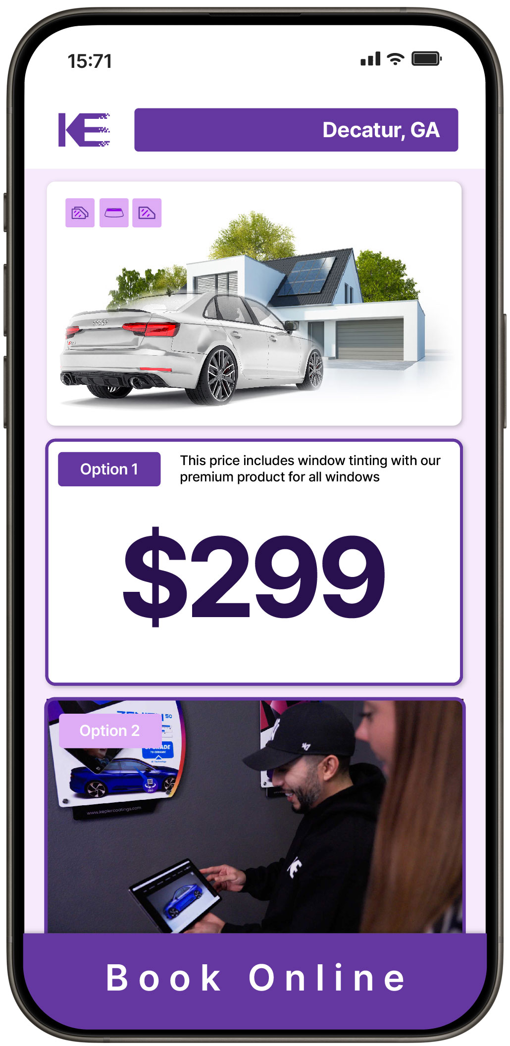 View Reasonable Tesla Window Tinting Prices in Tucker, Georgia