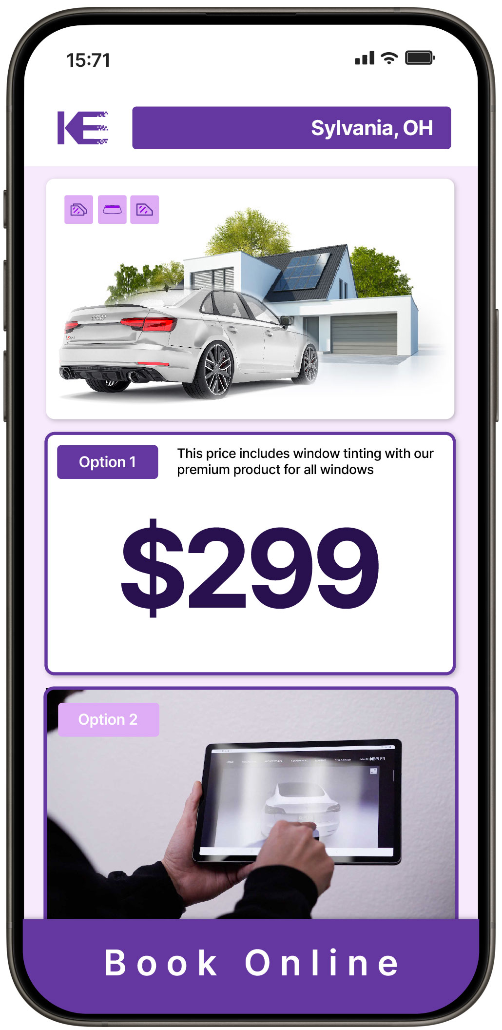 View Reasonable Tesla Window Tinting Costs in Wooster, Ohio