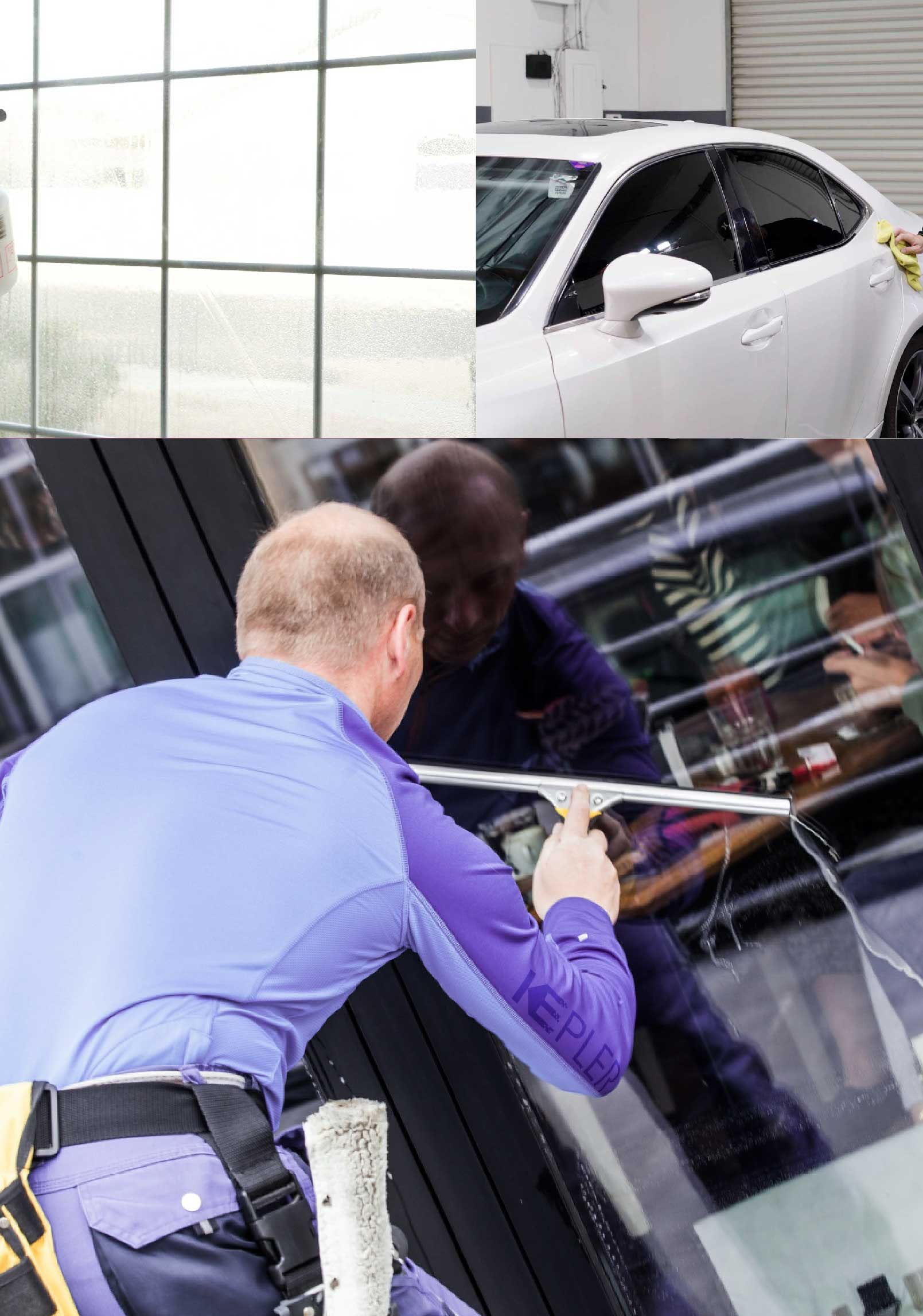 Kepler Expert Applying Anti-Graffiti Window Film to a Danville Shop Front