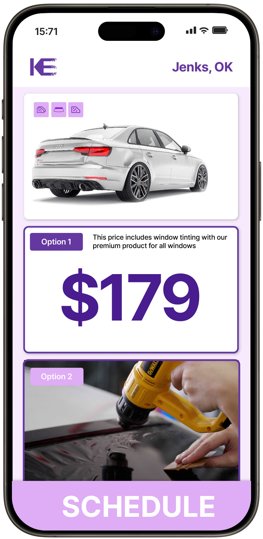 View Affordable Car Window Tinting Costs in Jenks, Oklahoma