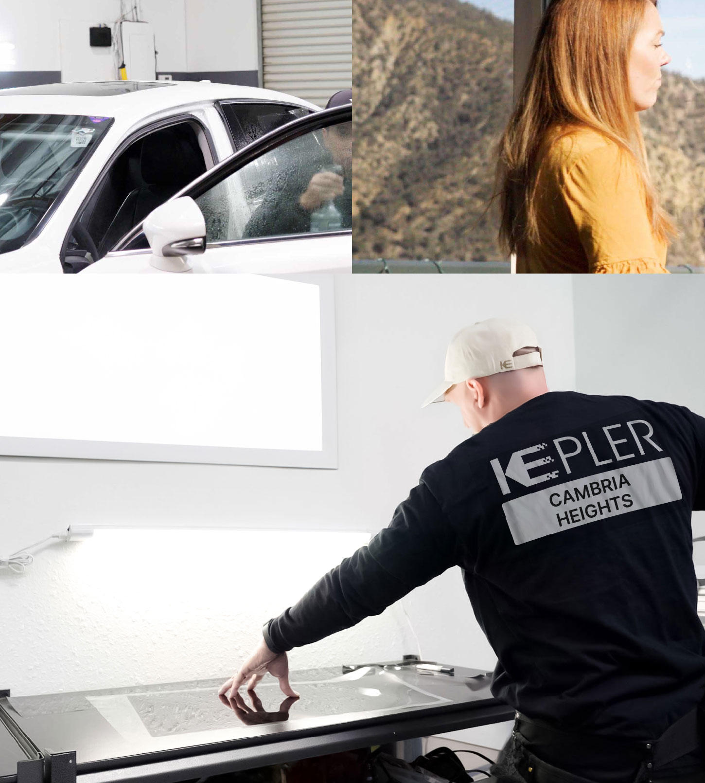 Window Tinting Specialist Cutting Film in Cambria Heights, New York