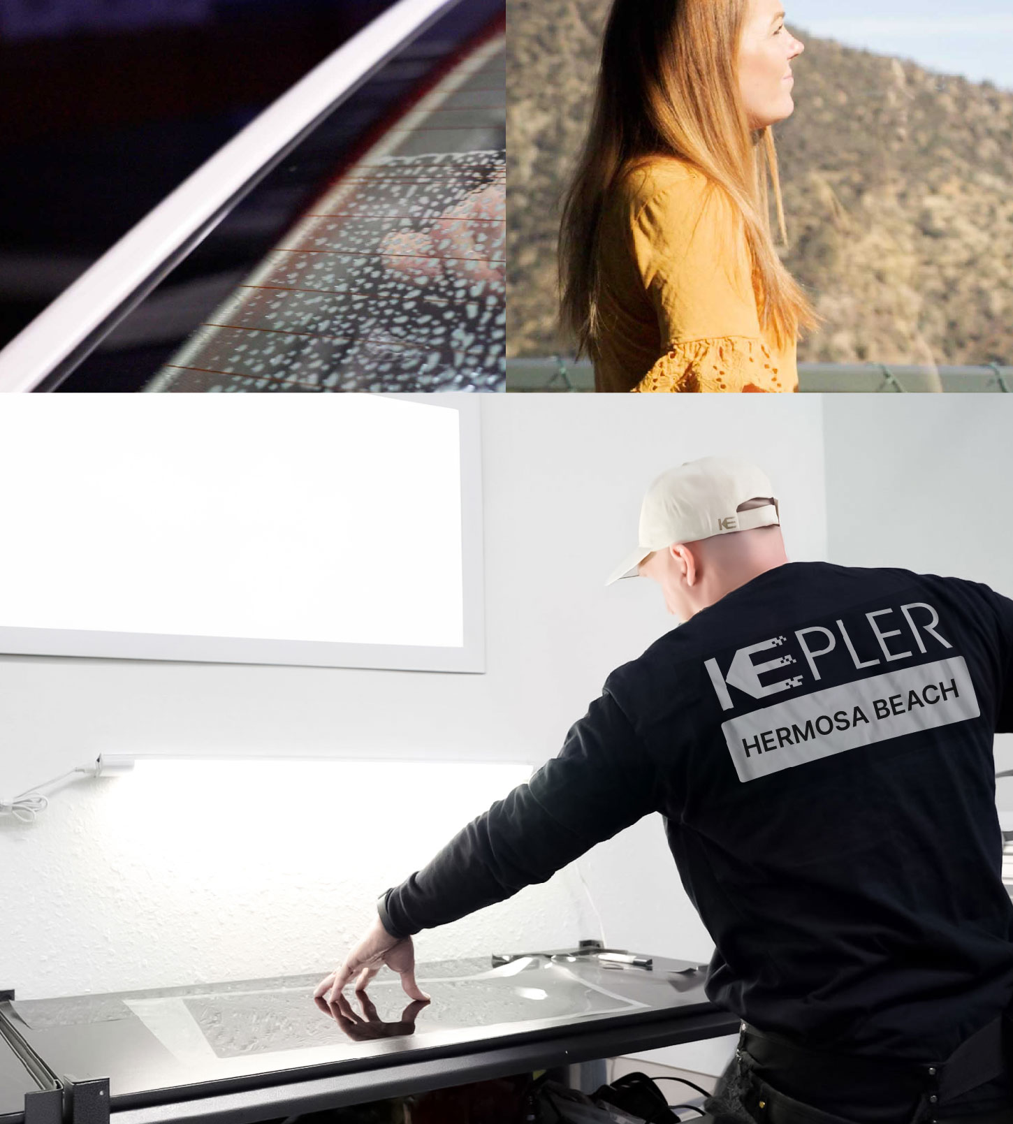 Window Tinting Specialist Cutting Film in Hermosa Beach, California