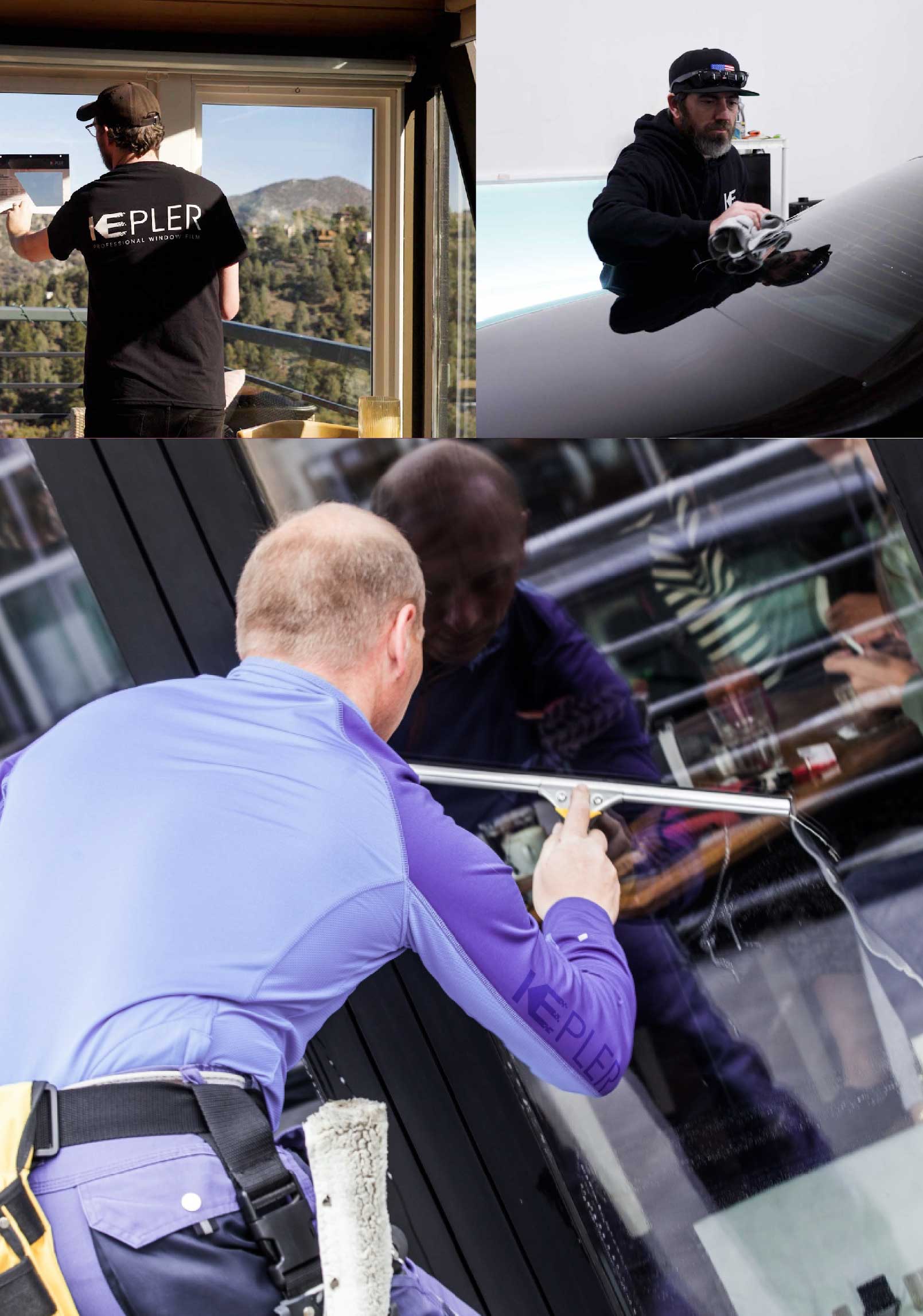 Kepler Expert Applying Anti-Graffiti Window Film to a Payson Shop Front
