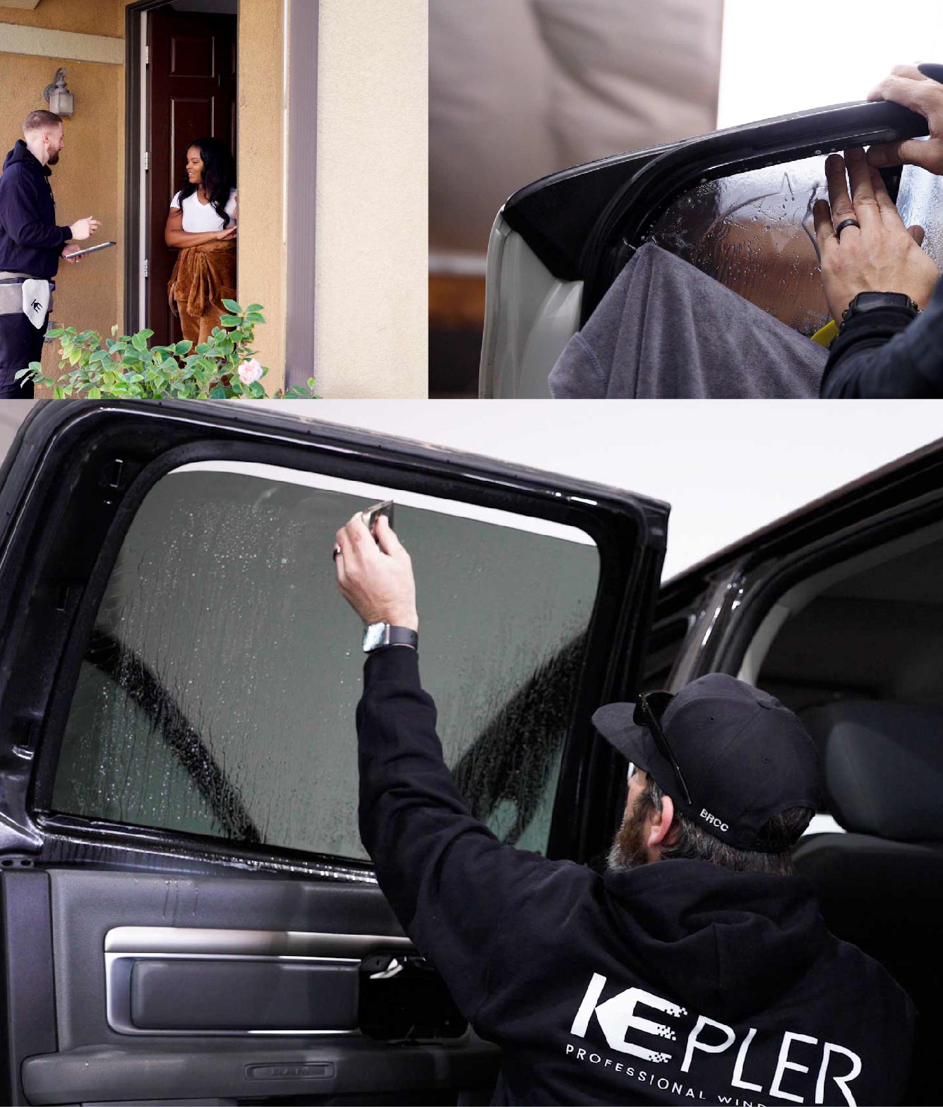 Kepler Window Tinting Specialists at Work in Noblesville, Indiana