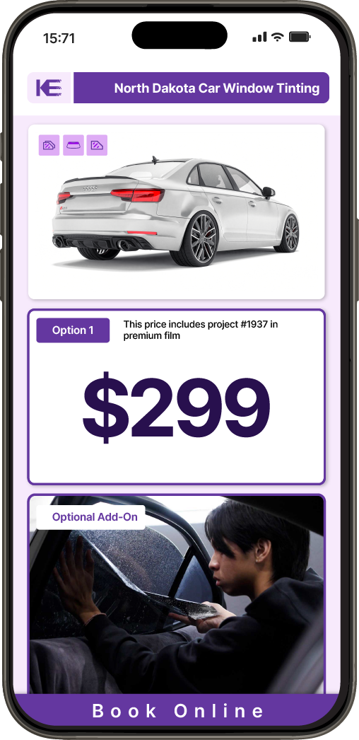 View Competitive Car Window Tinting Prices in North Dakota