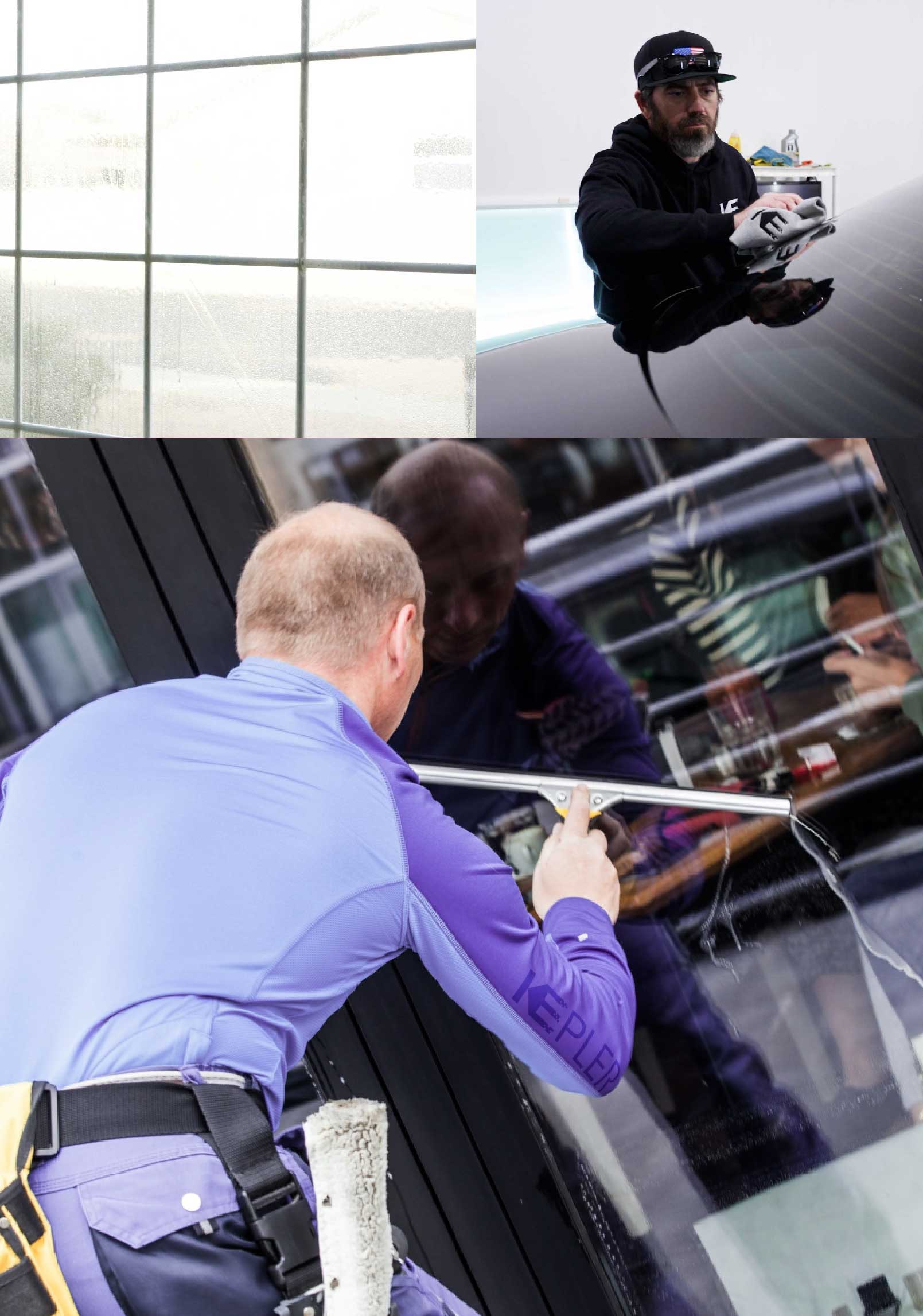 Kepler Professional Applying Anti-Graffiti Window Film to a Kings Park Shop Front