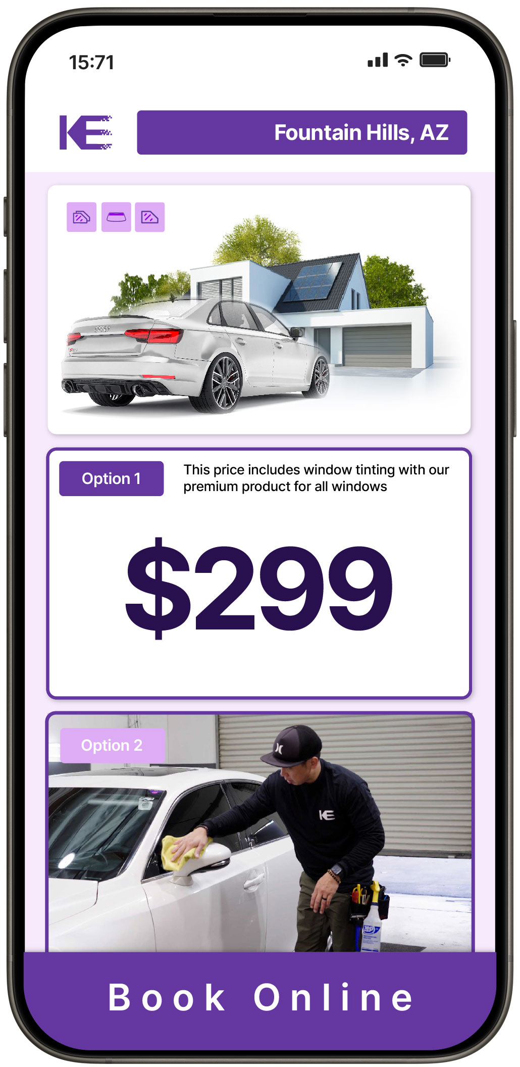 View Competitive Tesla Window Tinting Costs in Tucson, Arizona