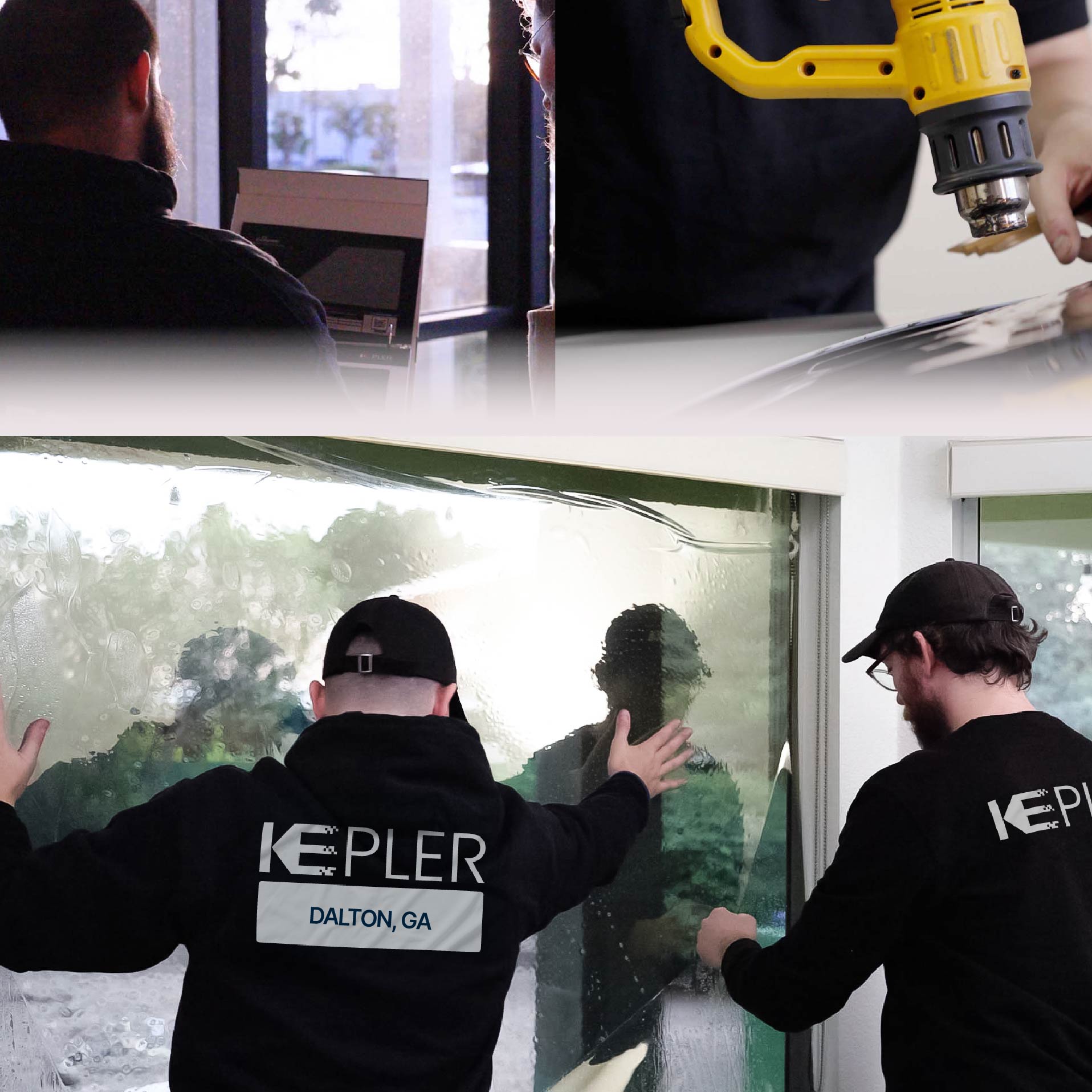 Kepler Specialist Performing Commercial Window Tinting in Dalton Dalton