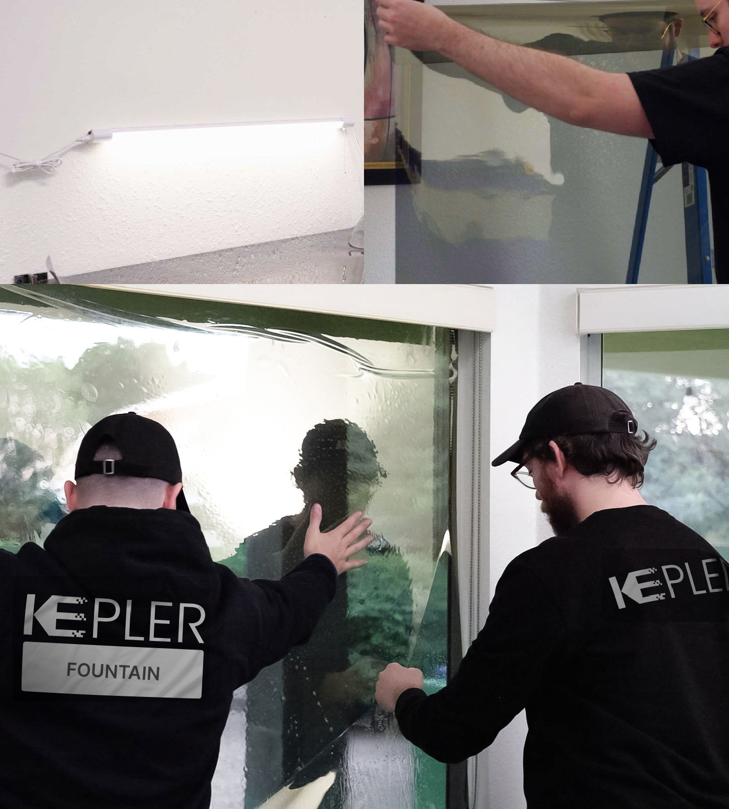 Kepler Technician Installing High-tech Window Tint to Home in Fountain