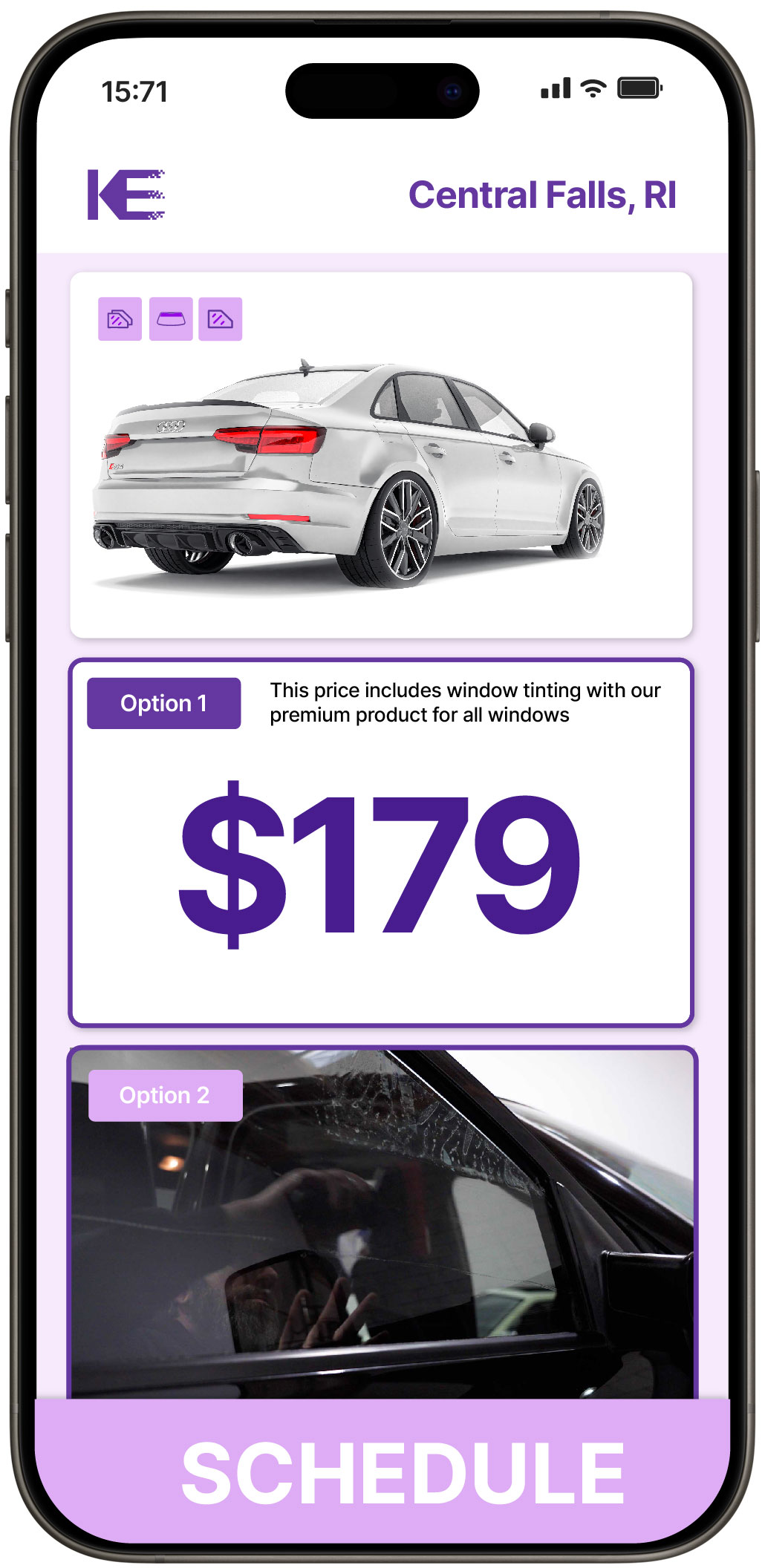 View Competitive Car Window Tinting Prices in Central Falls, Rhode Island