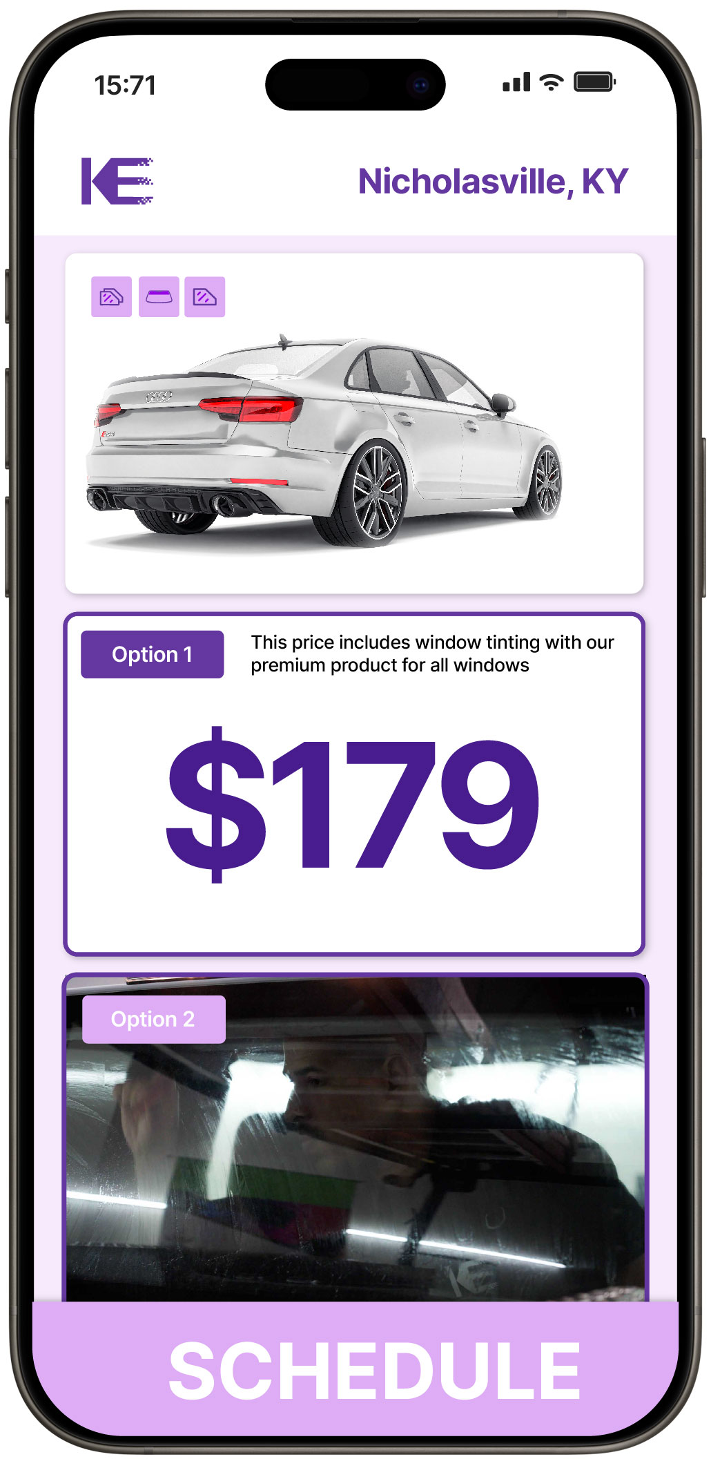 View Competitive Car Window Tinting Prices in Nicholasville, Kentucky