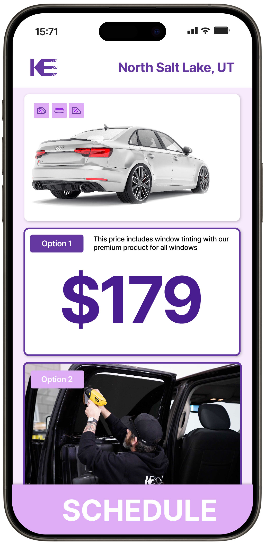 View Competitive Car Window Tinting Costs in North Salt Lake, Utah