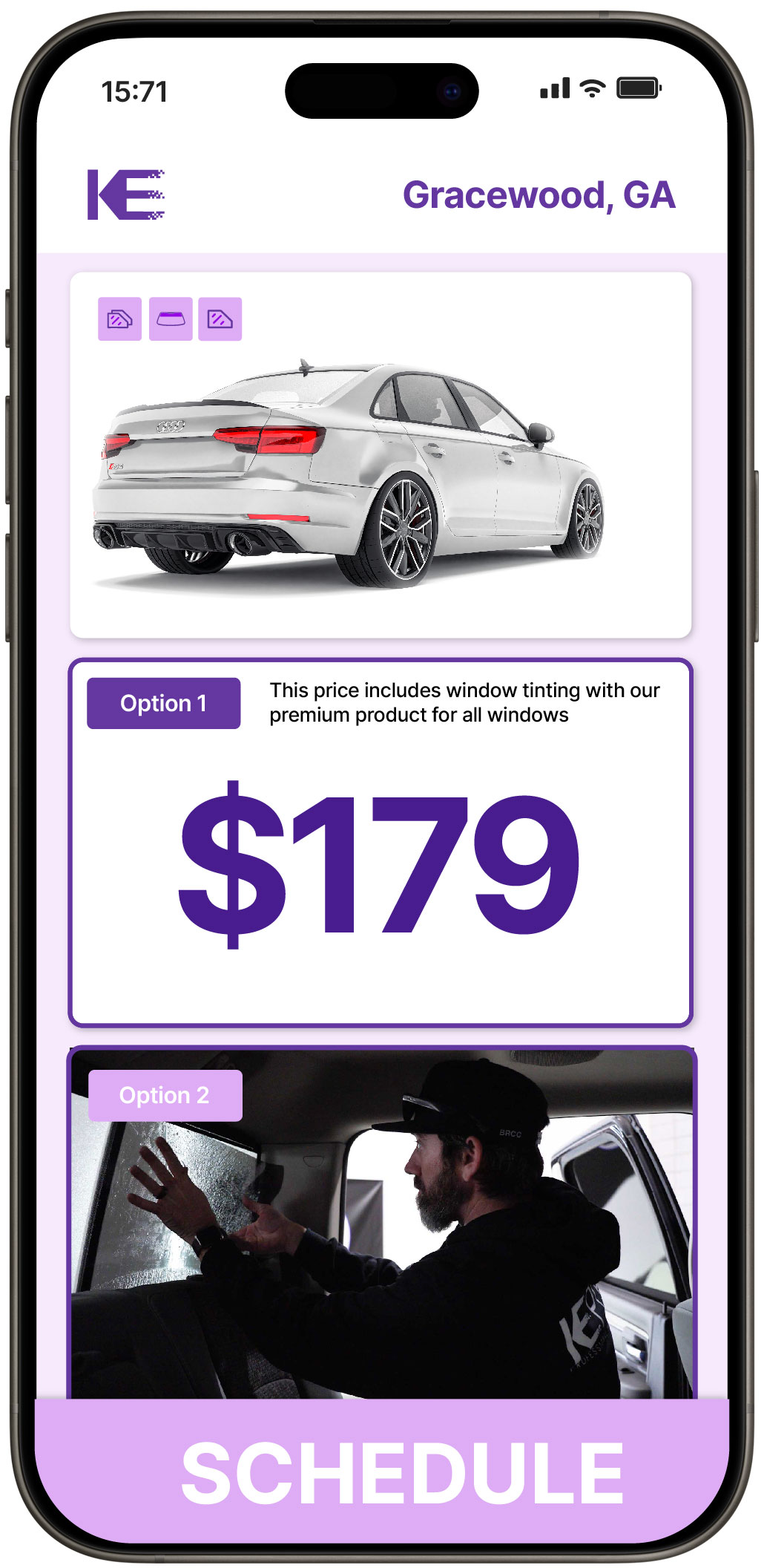 View Competitive Car Window Tinting Rates in Gracewood, Georgia