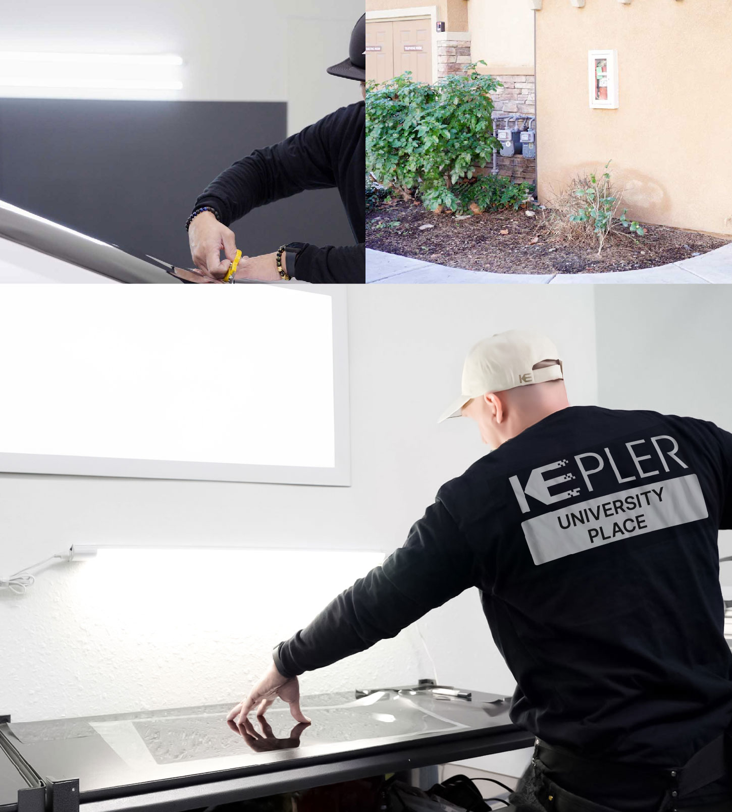 Window Tinting Specialist Cutting Film in University Place, Washington