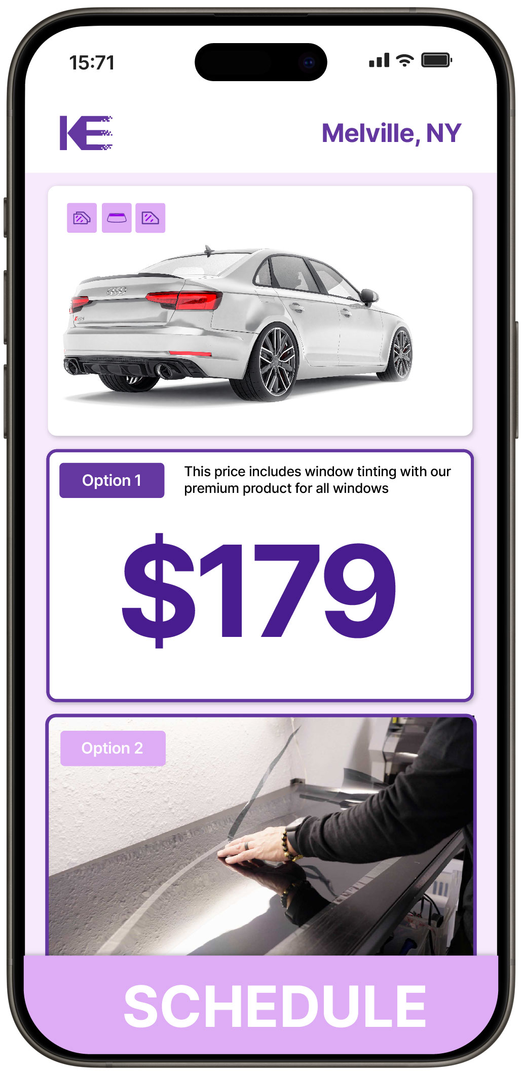View Reasonable Car Window Tinting Prices in Melville, New York