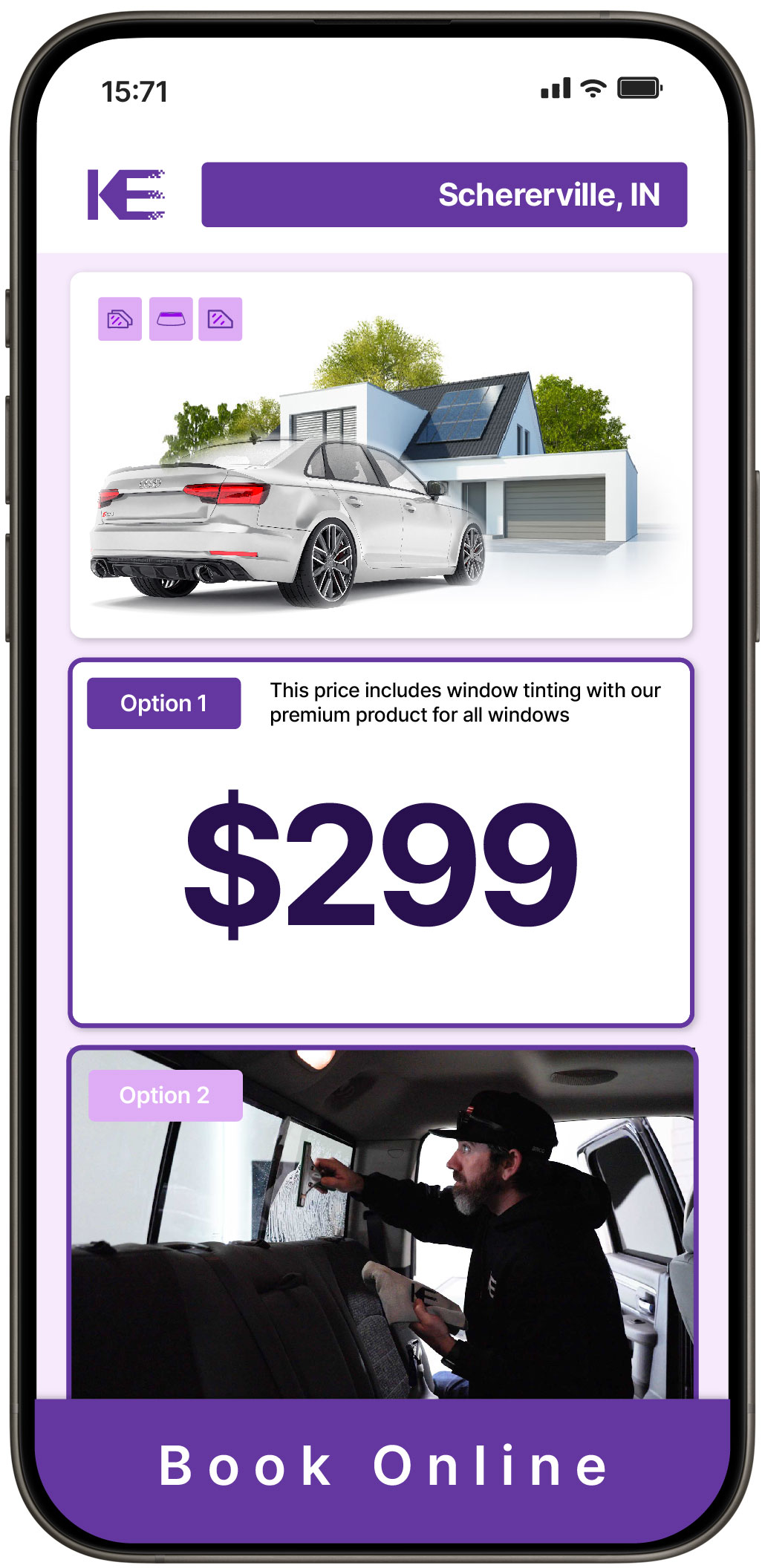 View Competitive Window Tinting Prices in Schererville, Indiana