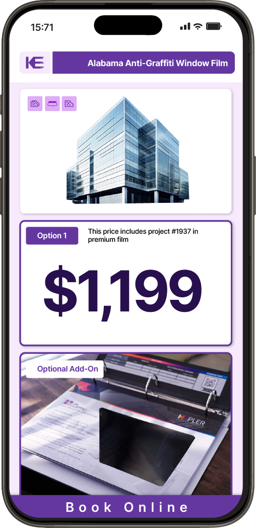 Get Anti-Graffiti Window Film Pricing on Your Phone in Alabama