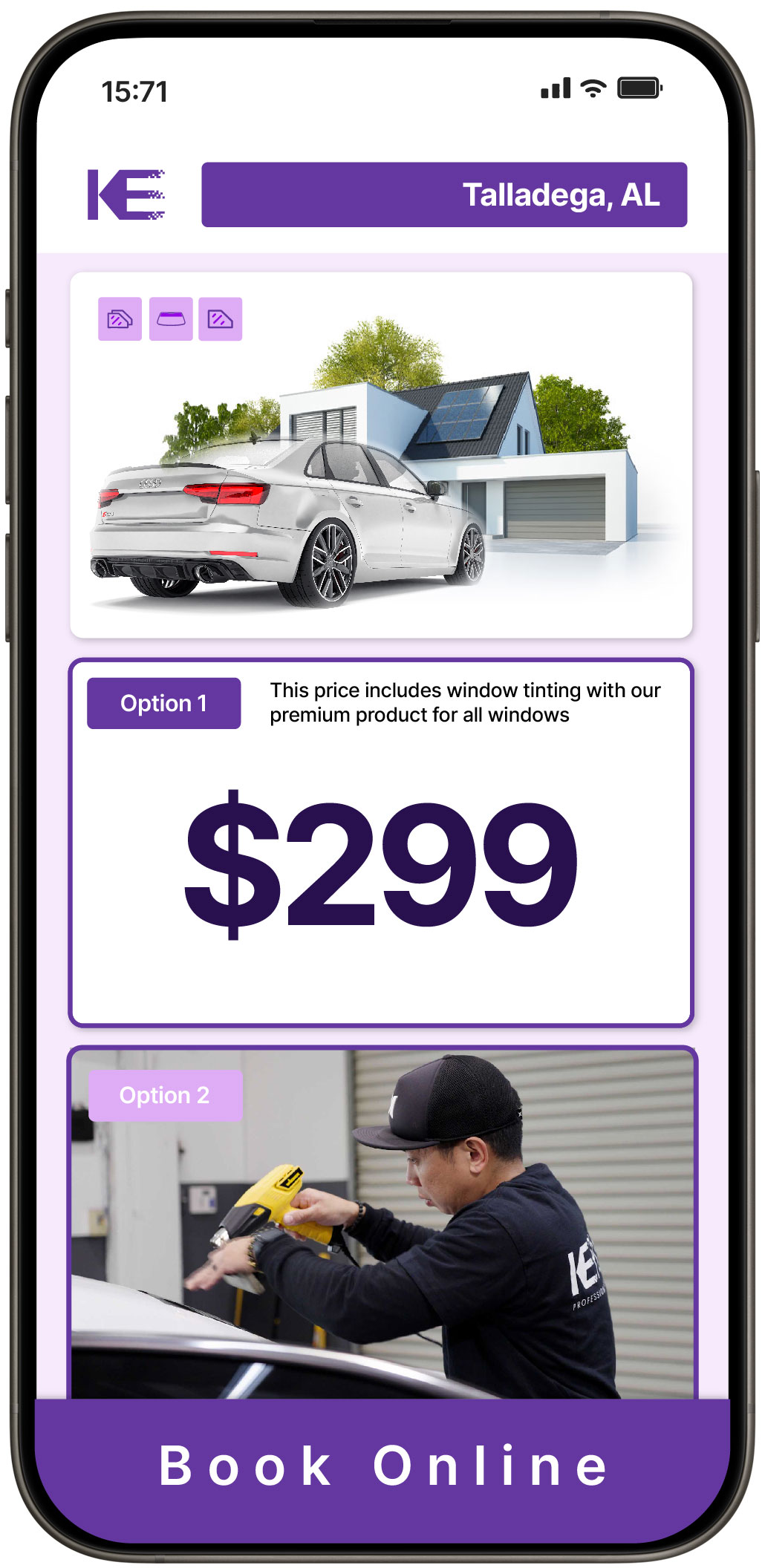 View Reasonable Tesla Window Tinting Rates in Decatur, Alabama