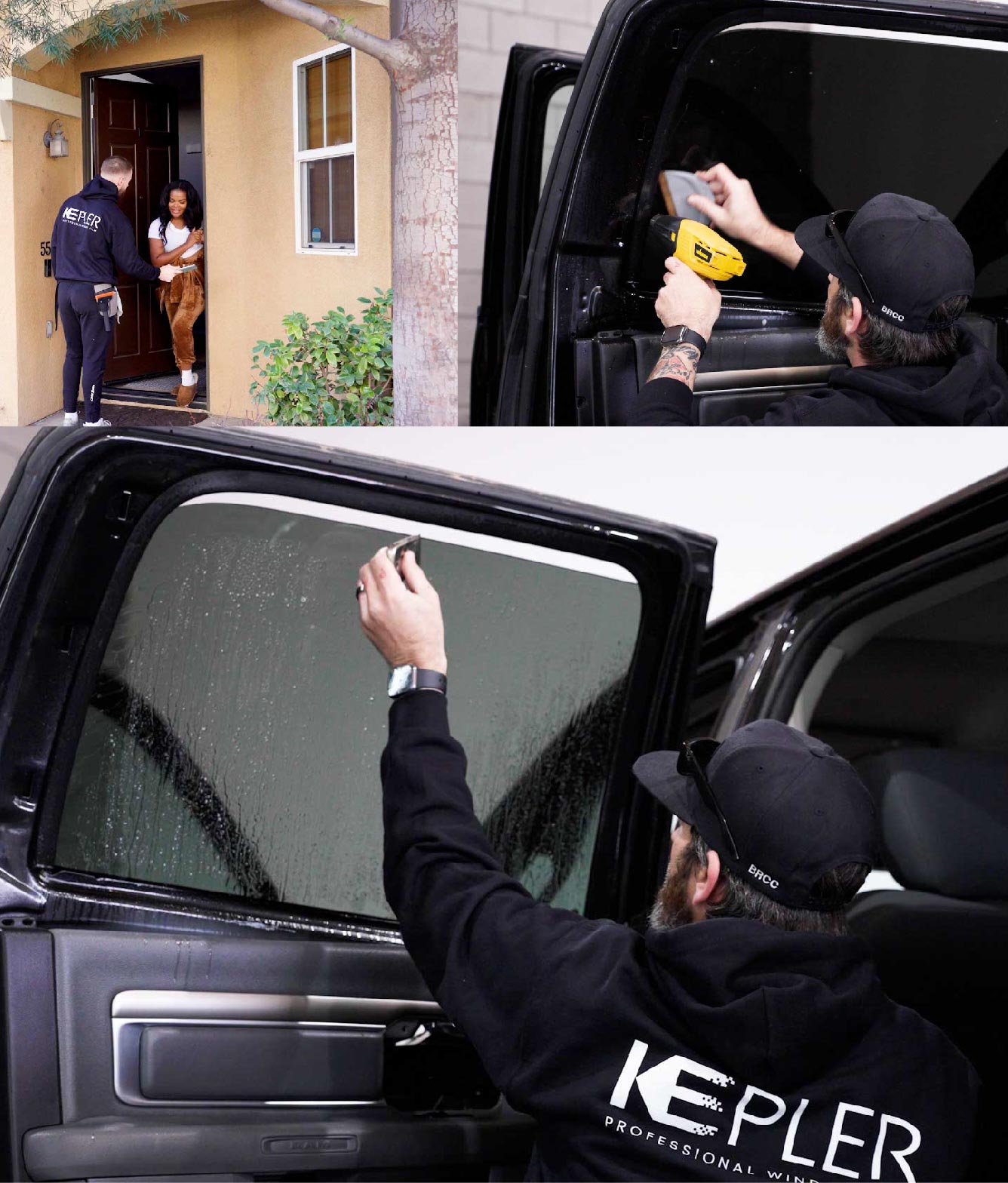 Kepler Window Tinting Specialists at Work in Grove City, Ohio