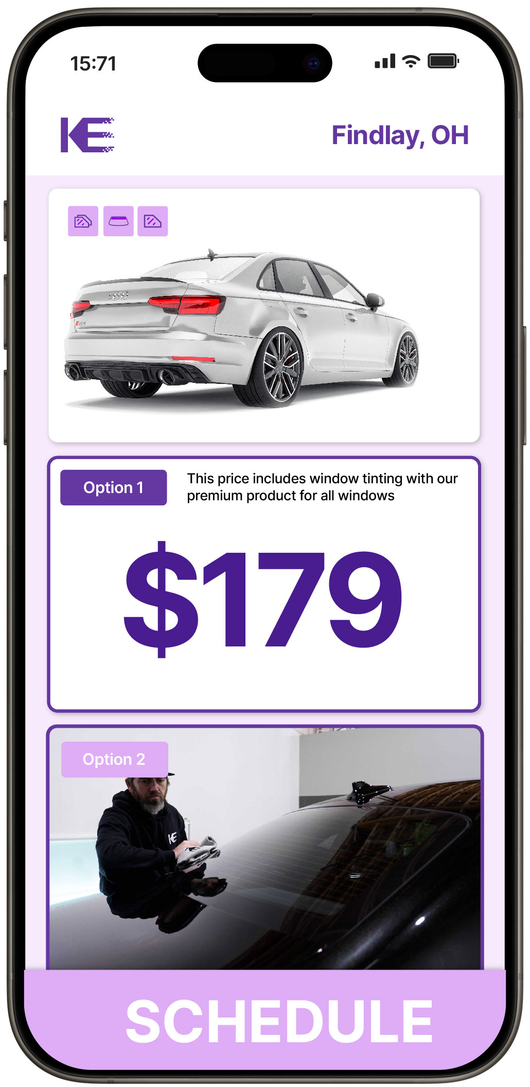 View Competitive Car Window Tinting Costs in Findlay, Ohio