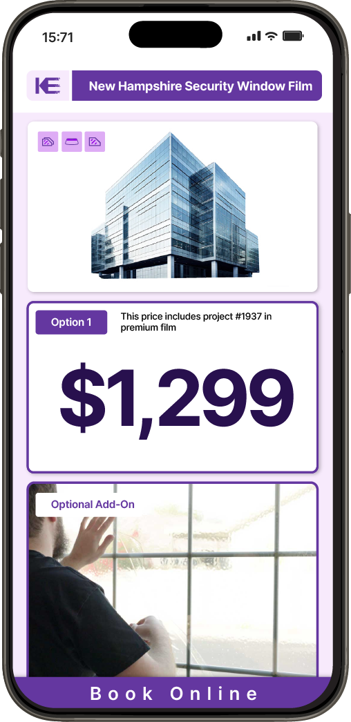 Get Security Window Film Pricing on Your Phone in New Hampshire