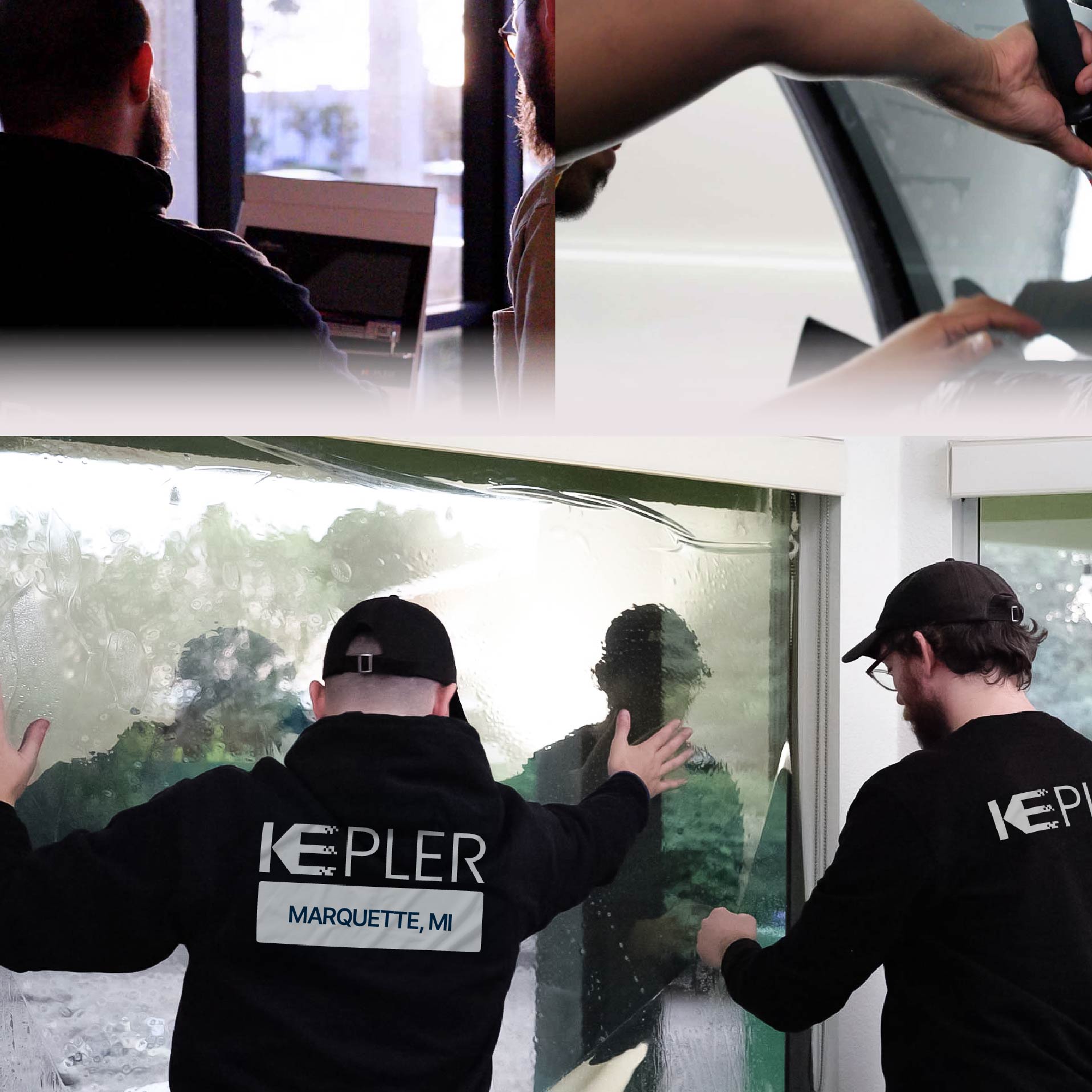 Kepler Specialist Performing Commercial Window Tinting in Marquette Marquette