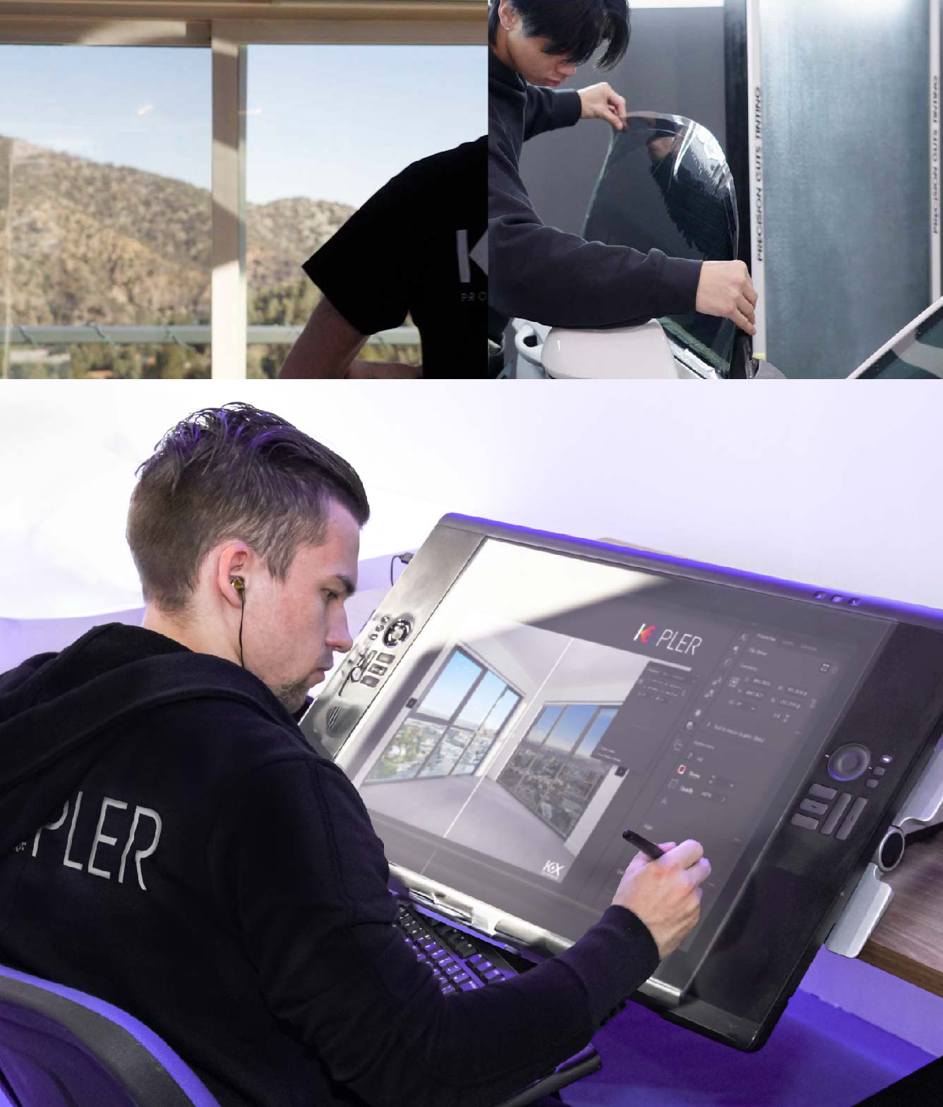 Kepler Specialist Performing Commercial Window Tinting in Hollister Hollister