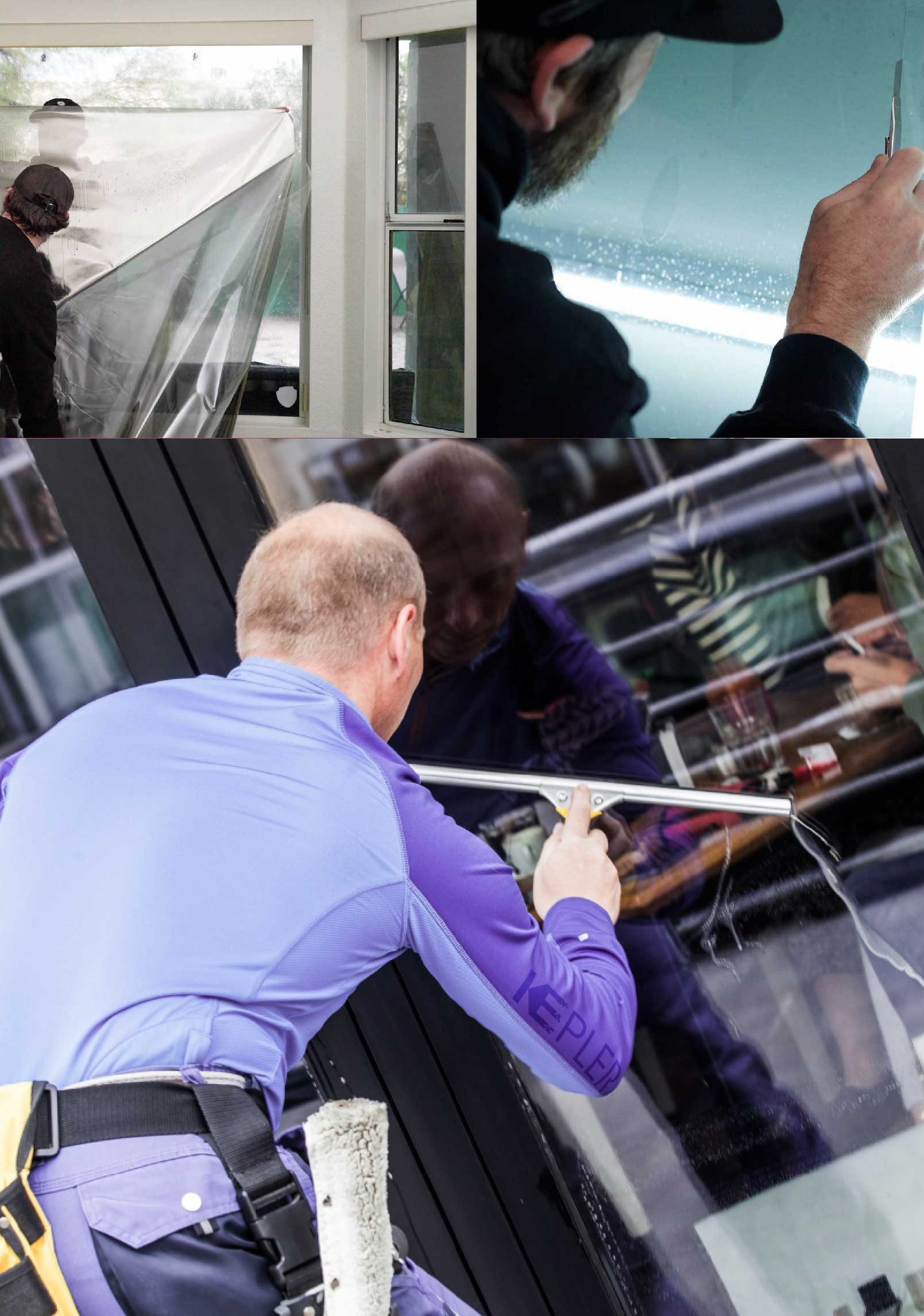 Kepler Expert Applying Anti-Graffiti Window Film to a Lebanon Shop Front