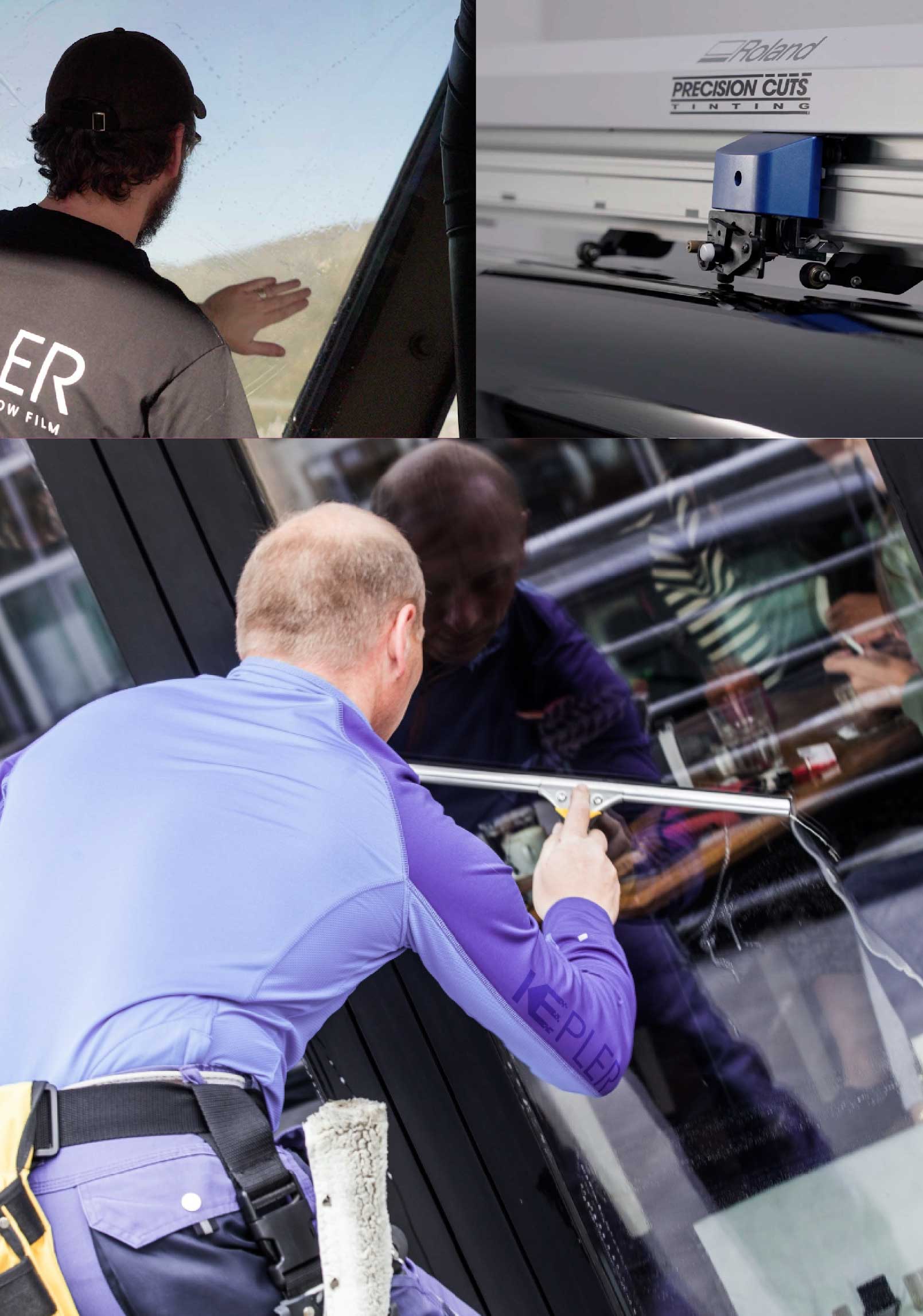 Kepler Professional Applying Anti-Graffiti Window Film to a Jefferson Shop Front