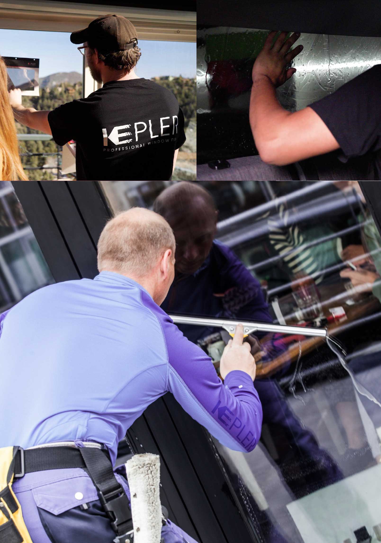 Kepler Expert Applying Anti-Graffiti Window Film to a Minneapolis Shop Front