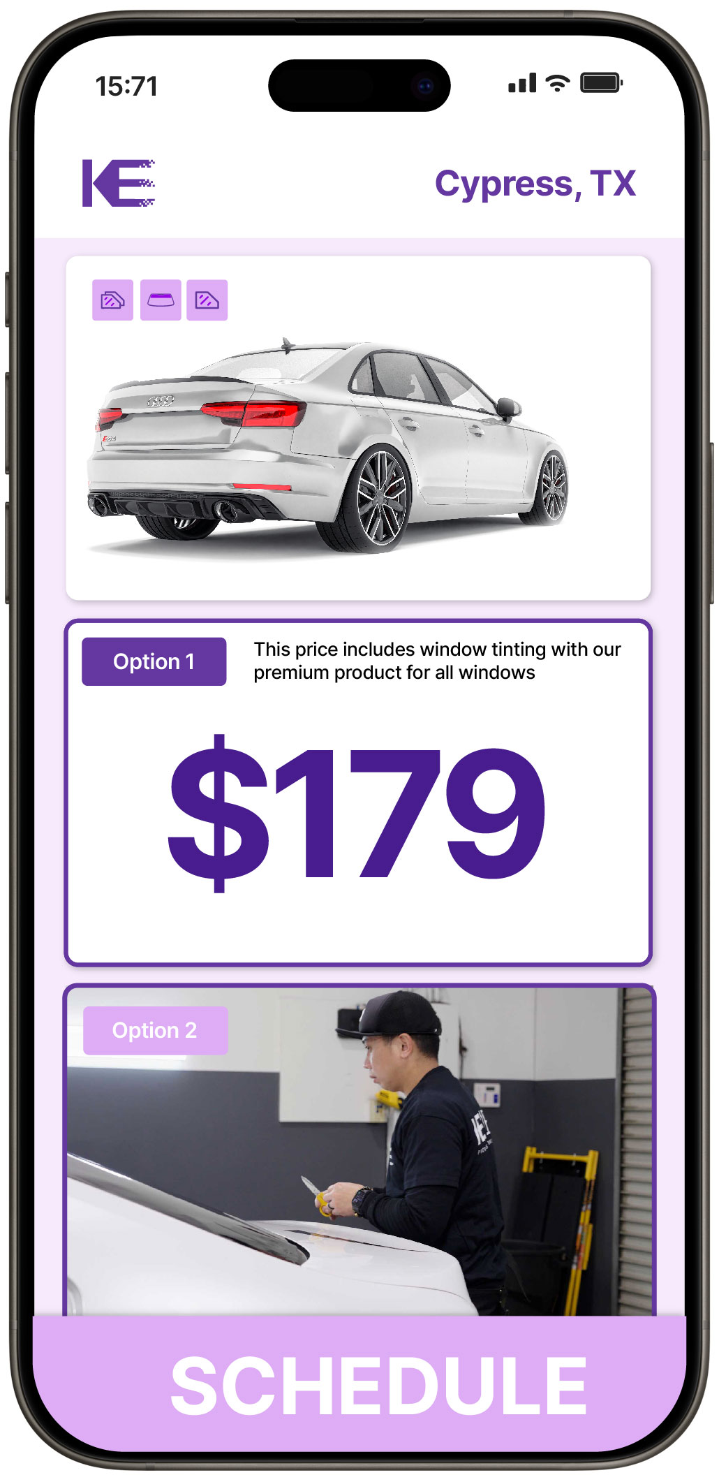 View Affordable Car Window Tinting Rates in Cypress, Texas