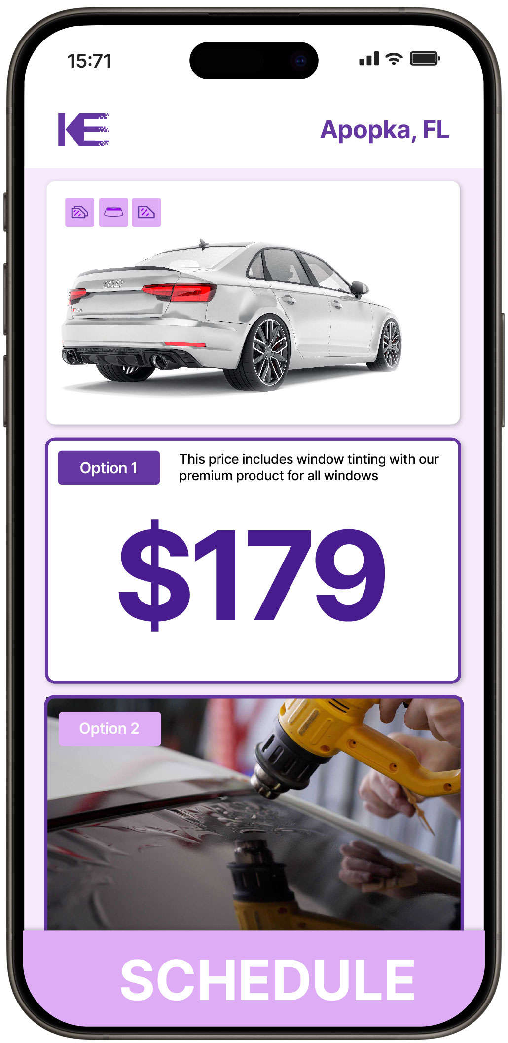 View Competitive Car Window Tinting Rates in Apopka, Florida