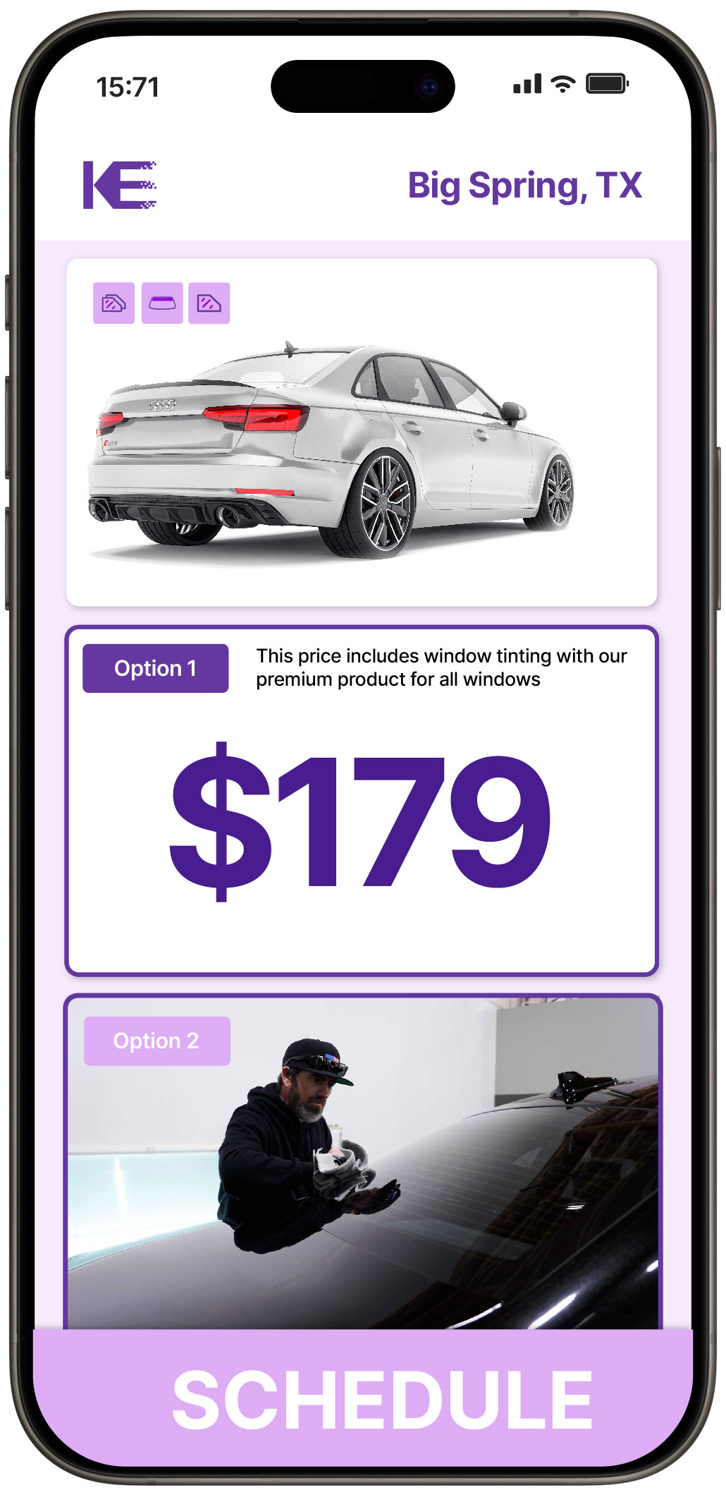 View Competitive Car Window Tinting Rates in Big Spring, Texas