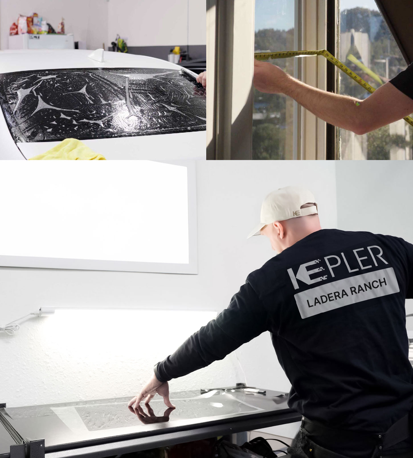 Window Tinting Specialist Cutting Film in Ladera Ranch, California