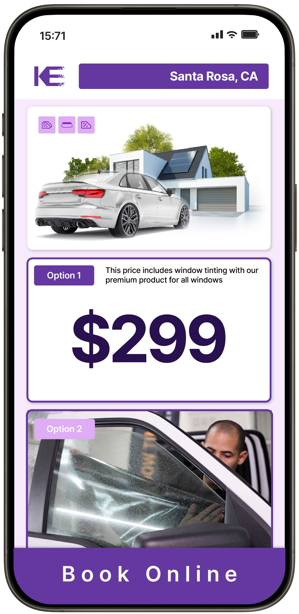 View Competitive Window Tinting Prices in Santa Rosa, California
