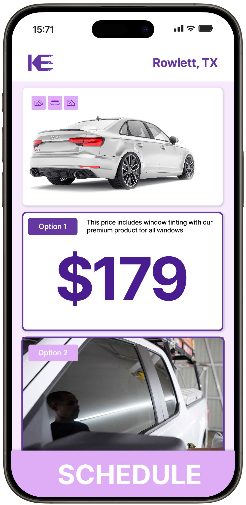 View Affordable Car Window Tinting Prices in Rowlett, Texas
