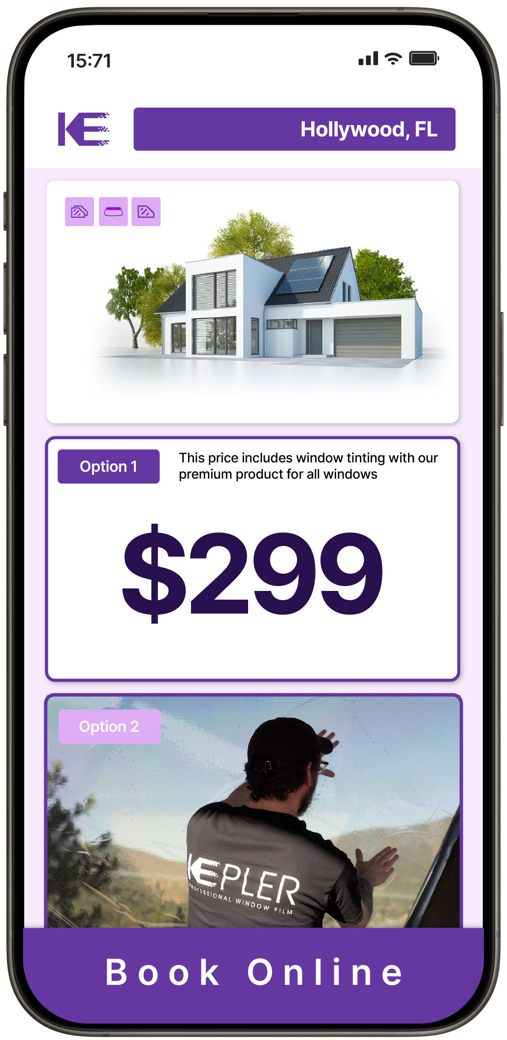 View Competitive Home Window Tinting Prices in Hollywood, Florida