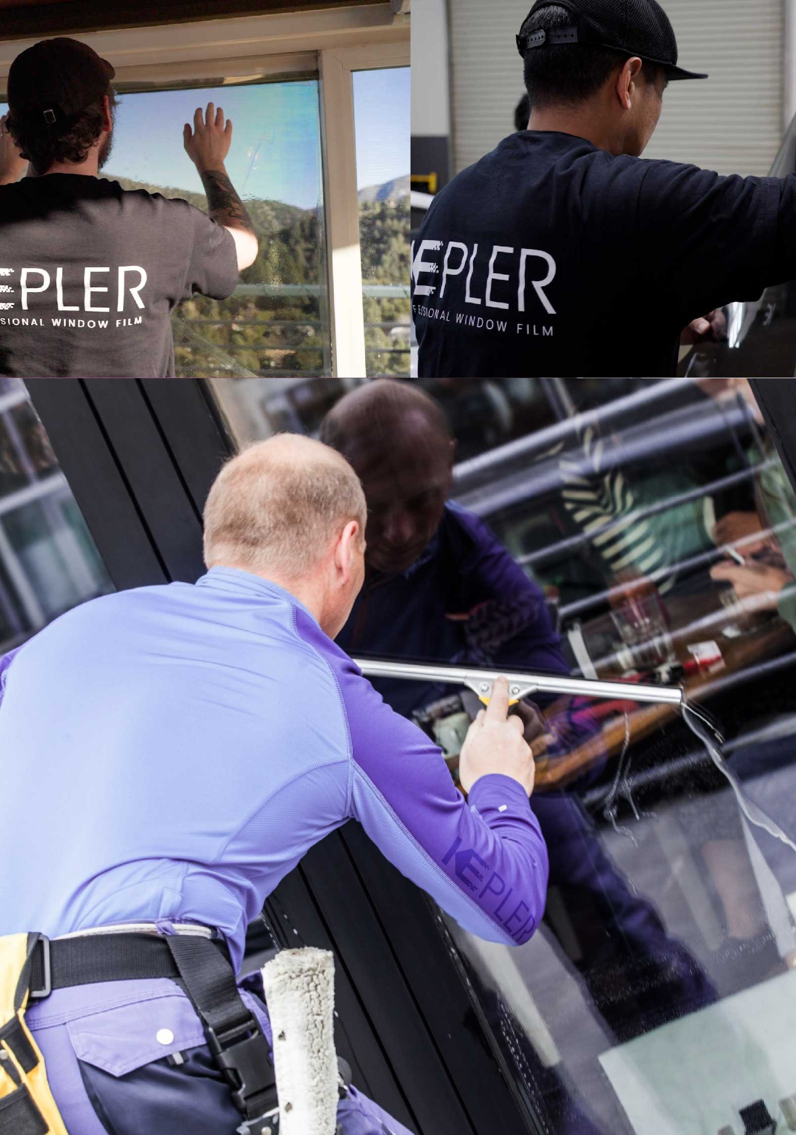 Kepler Expert Applying Anti-Graffiti Window Film to a Moscow Shop Front