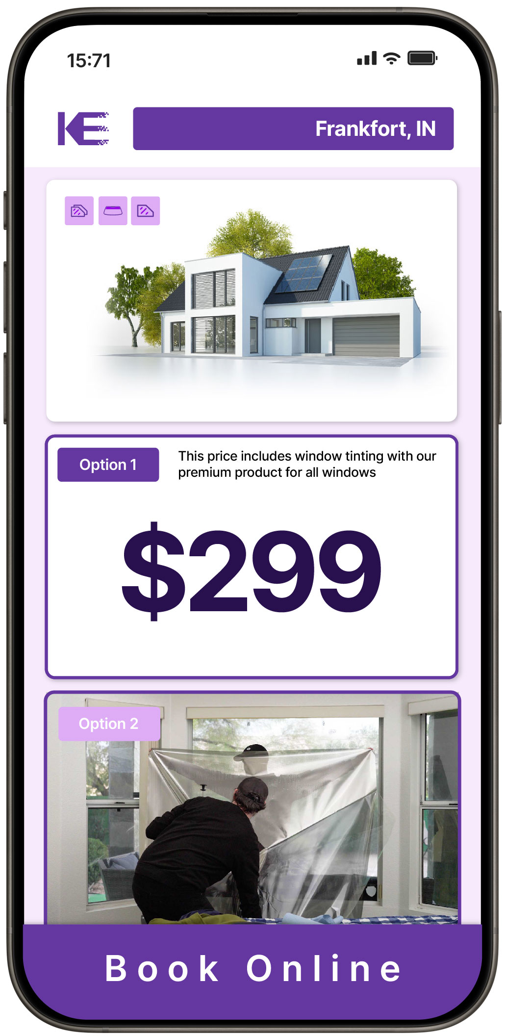 View Affordable Home Window Tinting Prices in Frankfort, Indiana