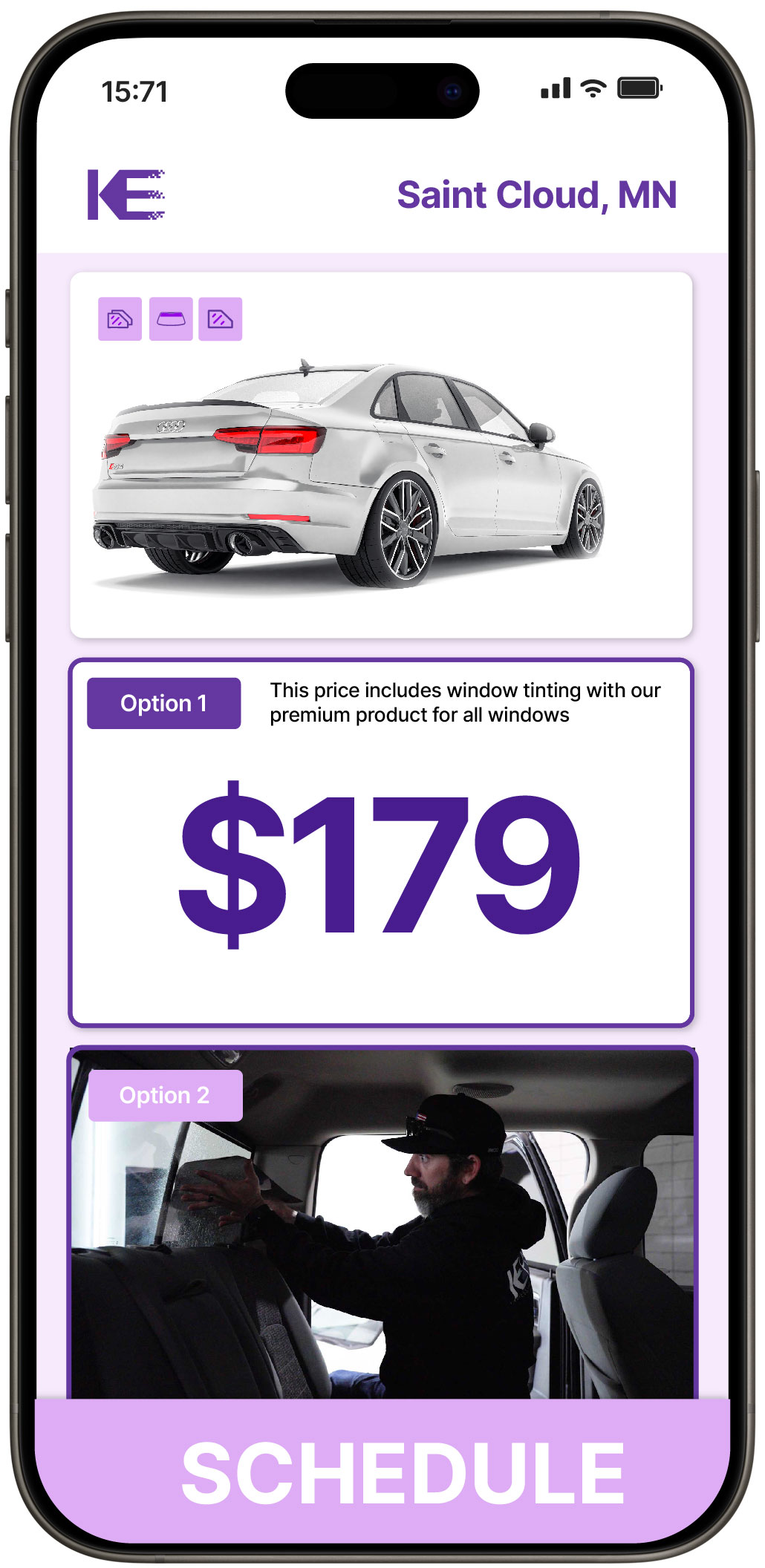 View Competitive Car Window Tinting Rates in Saint Cloud, Minnesota