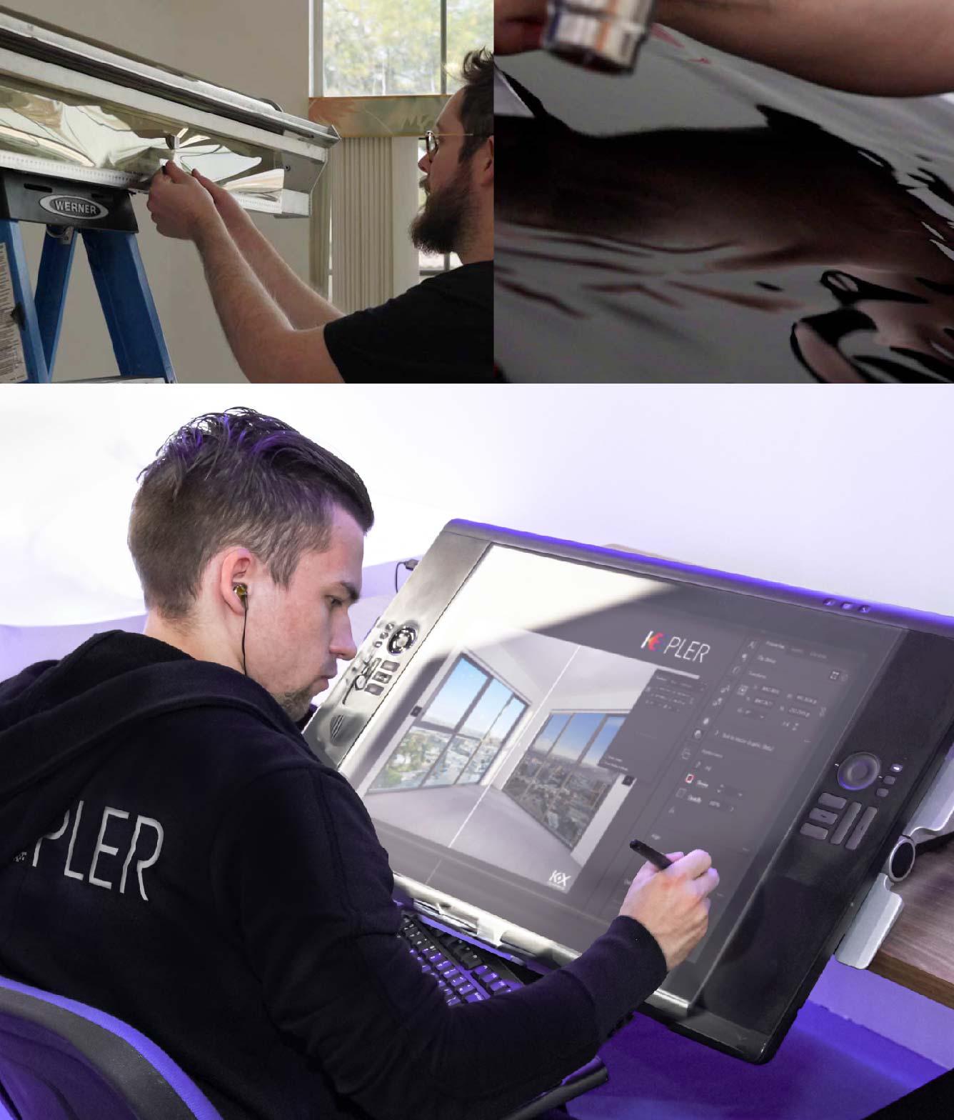 Kepler Specialist Performing Commercial Window Tinting in Racine Racine