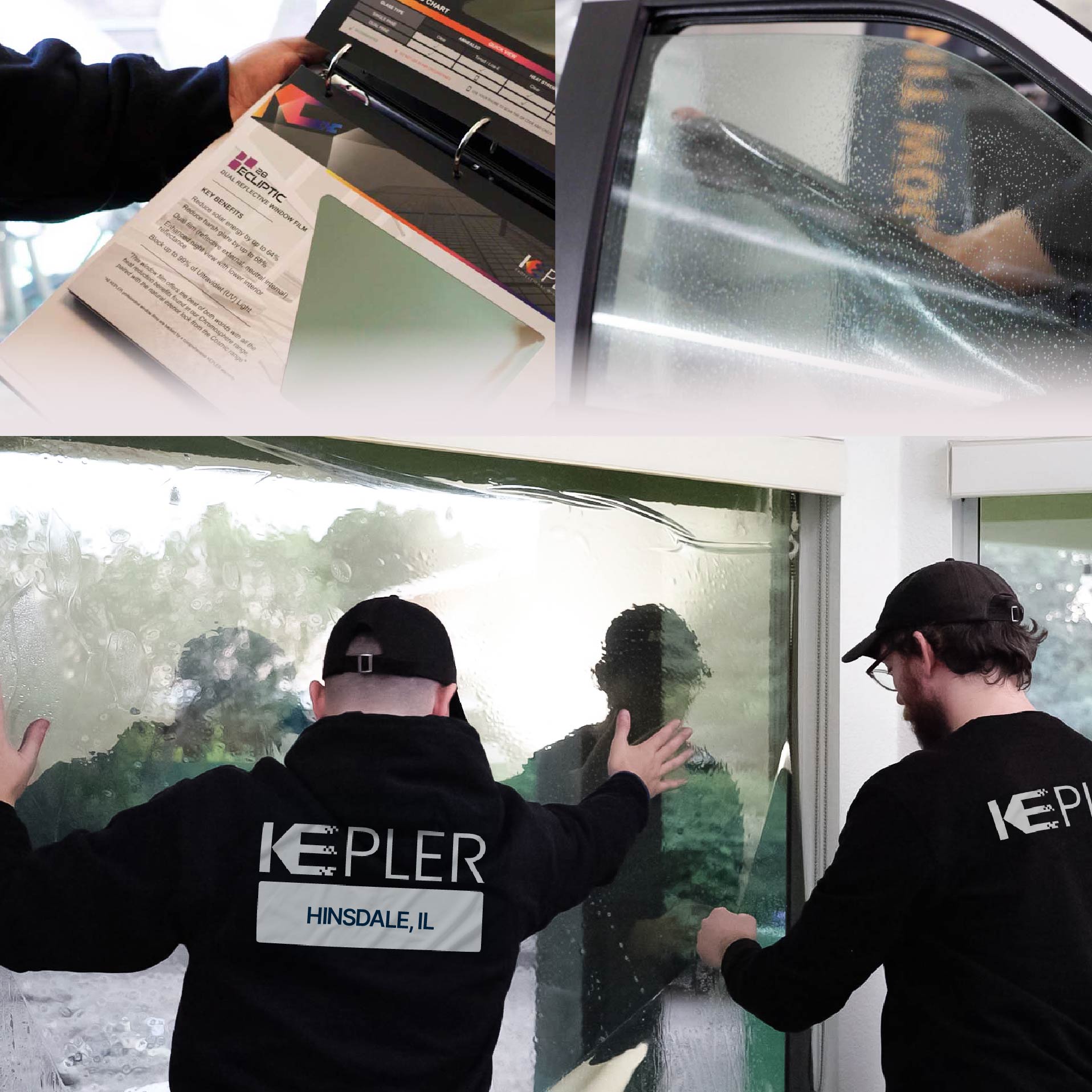 Kepler Specialist Performing Commercial Window Tinting in Hinsdale Hinsdale