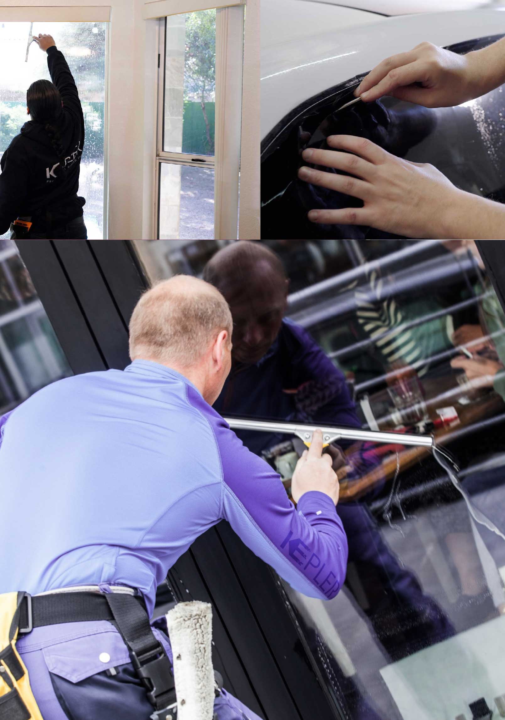 Kepler Professional Applying Anti-Graffiti Window Film to a Humble Shop Front