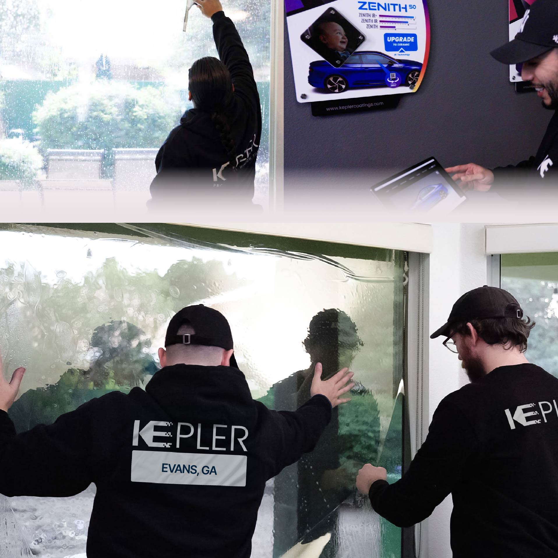 Kepler Specialist Performing Commercial Window Tinting in Evans Evans