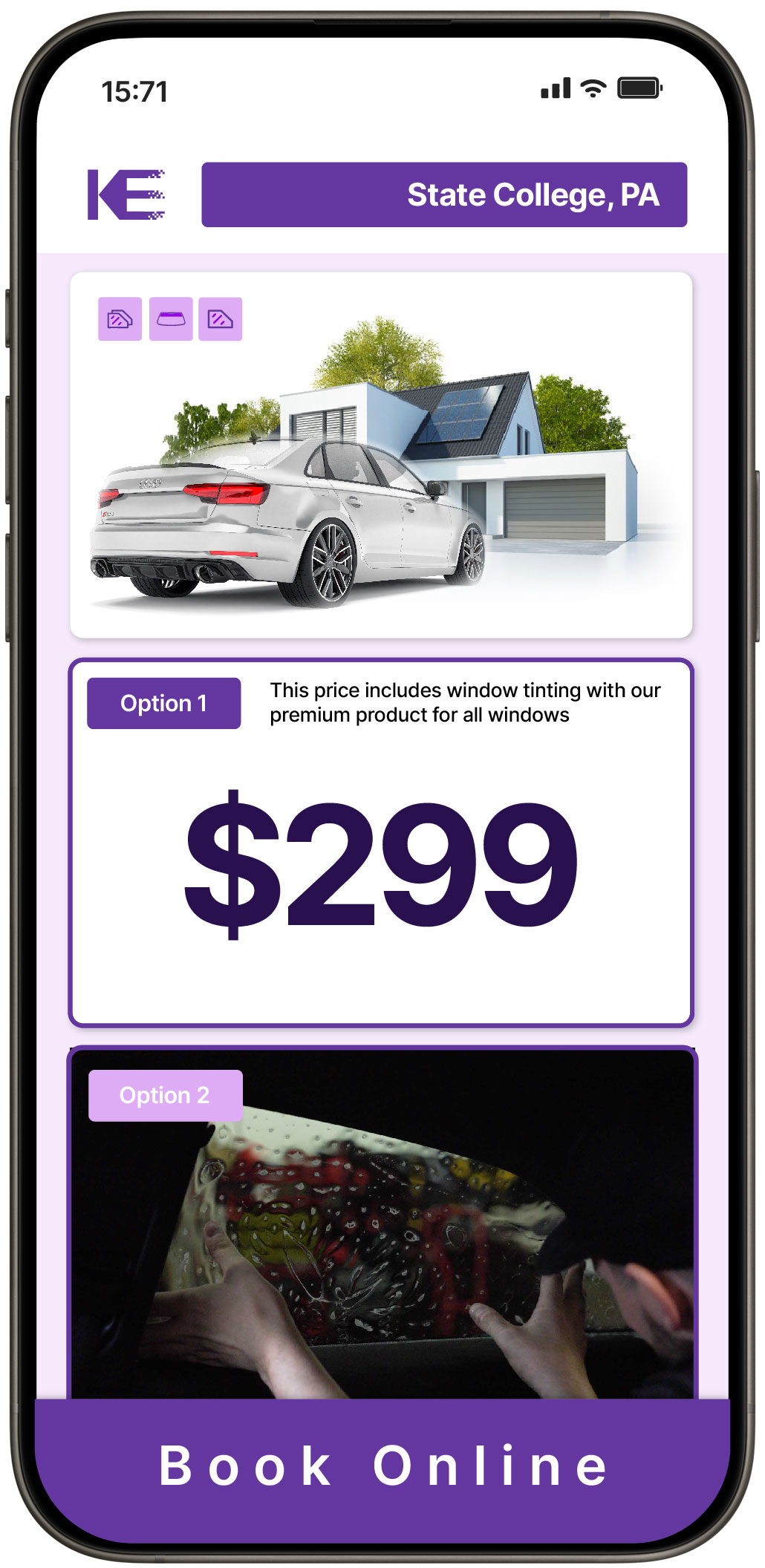 View Competitive Window Tinting Prices in State College, Pennsylvania