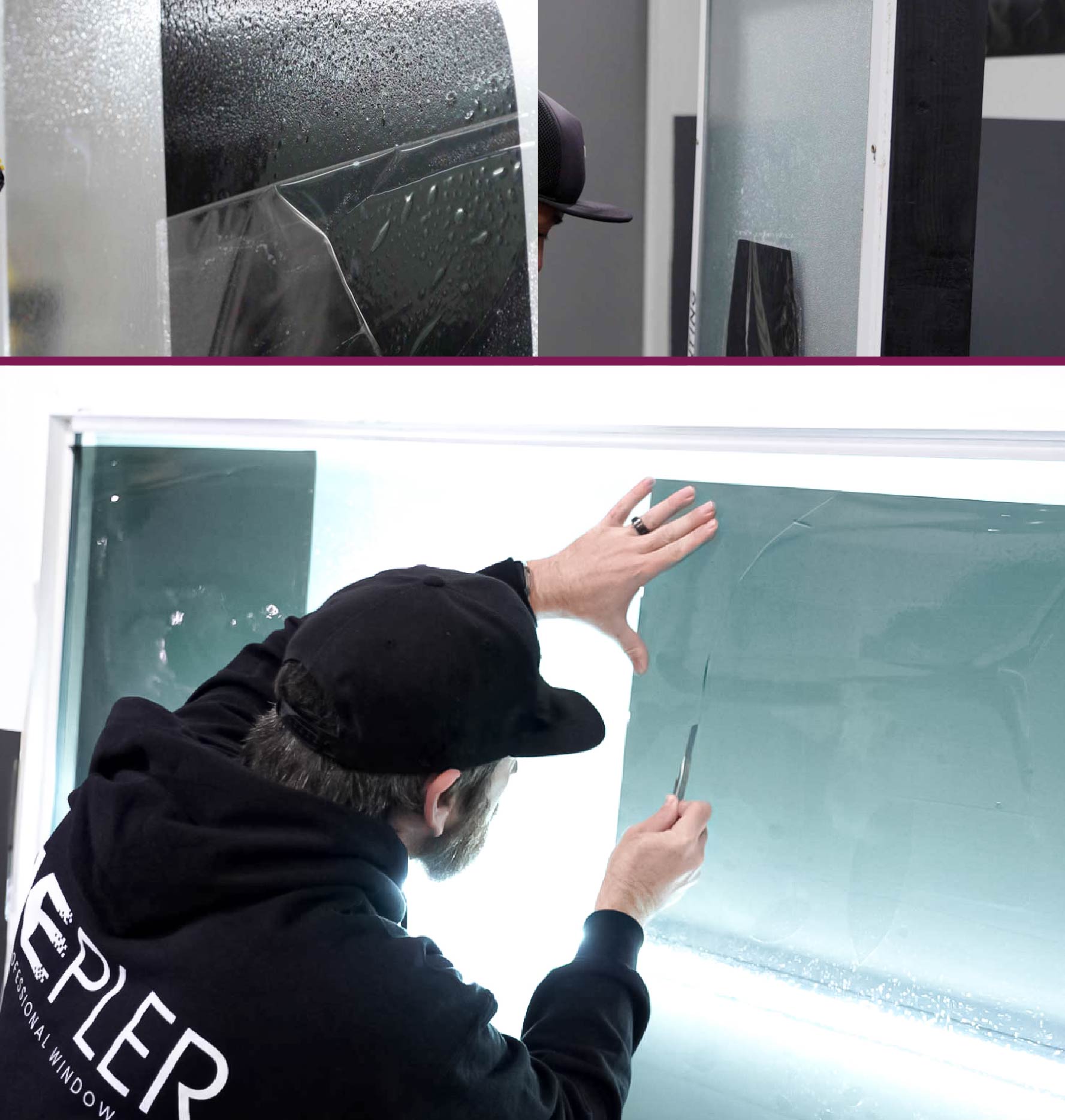 Window Tinting Specialist Cutting Film in Iowa