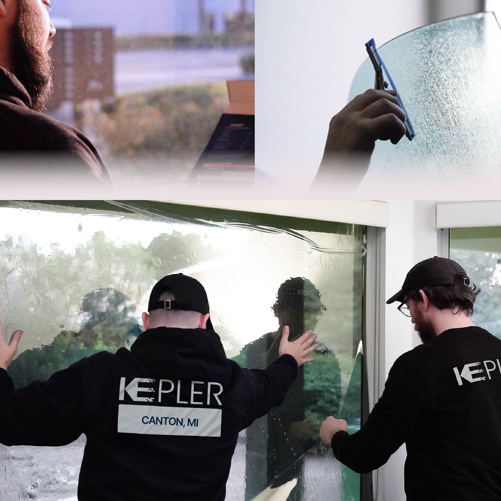 Kepler Specialist Performing Commercial Window Tinting in Canton Canton