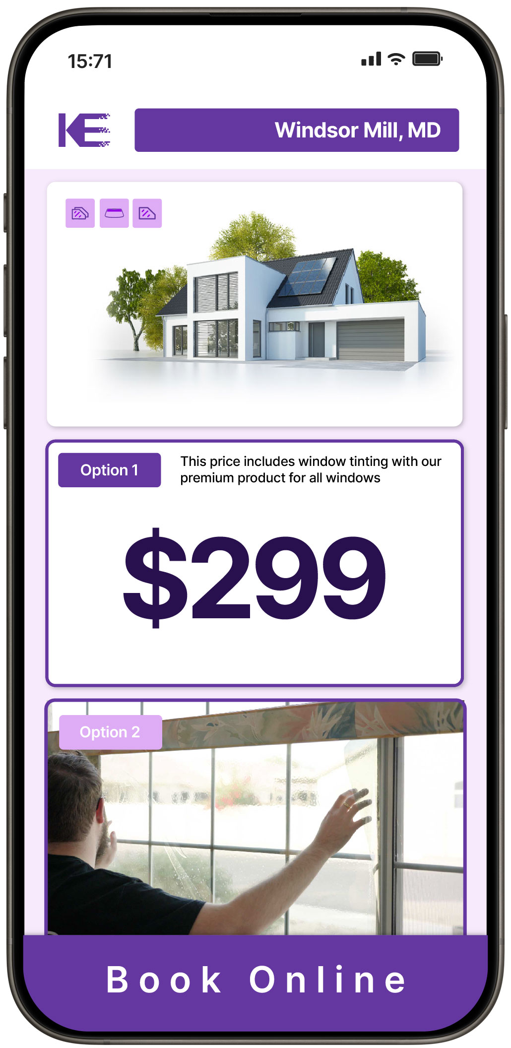 View Affordable Home Window Tinting Prices in Windsor Mill, Maryland