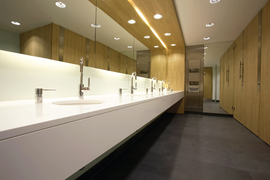 Kepler Specialist Installing Anti-Graffiti Film in Ann Arbor, Michigan Bathroom Area